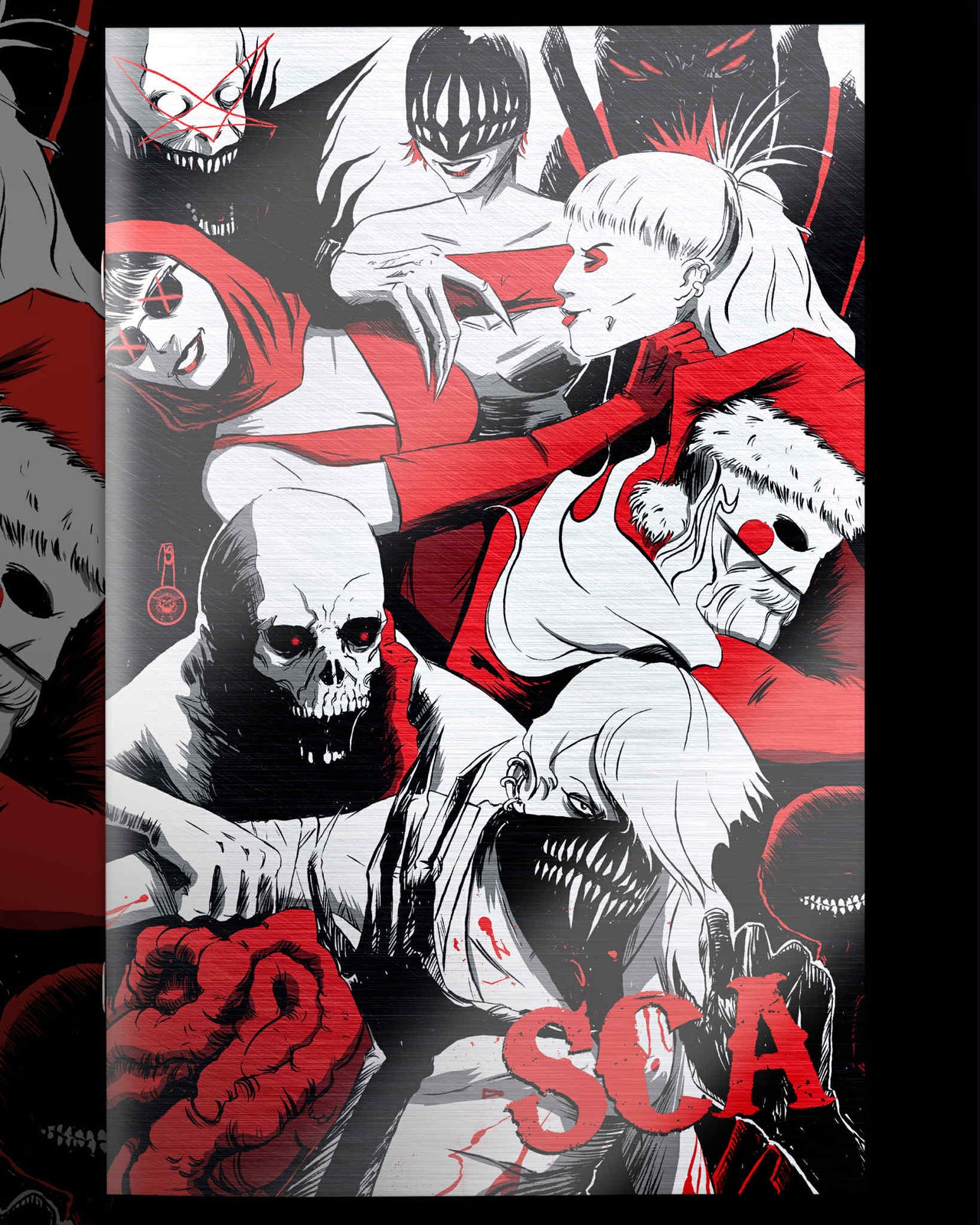 NYCC EXCLUSIVE SCHMALKES COMIC ARCADE ARTBOOK “RED SPOT FOIL” Ultimate Spot Foil Cover by Joe Schmalke