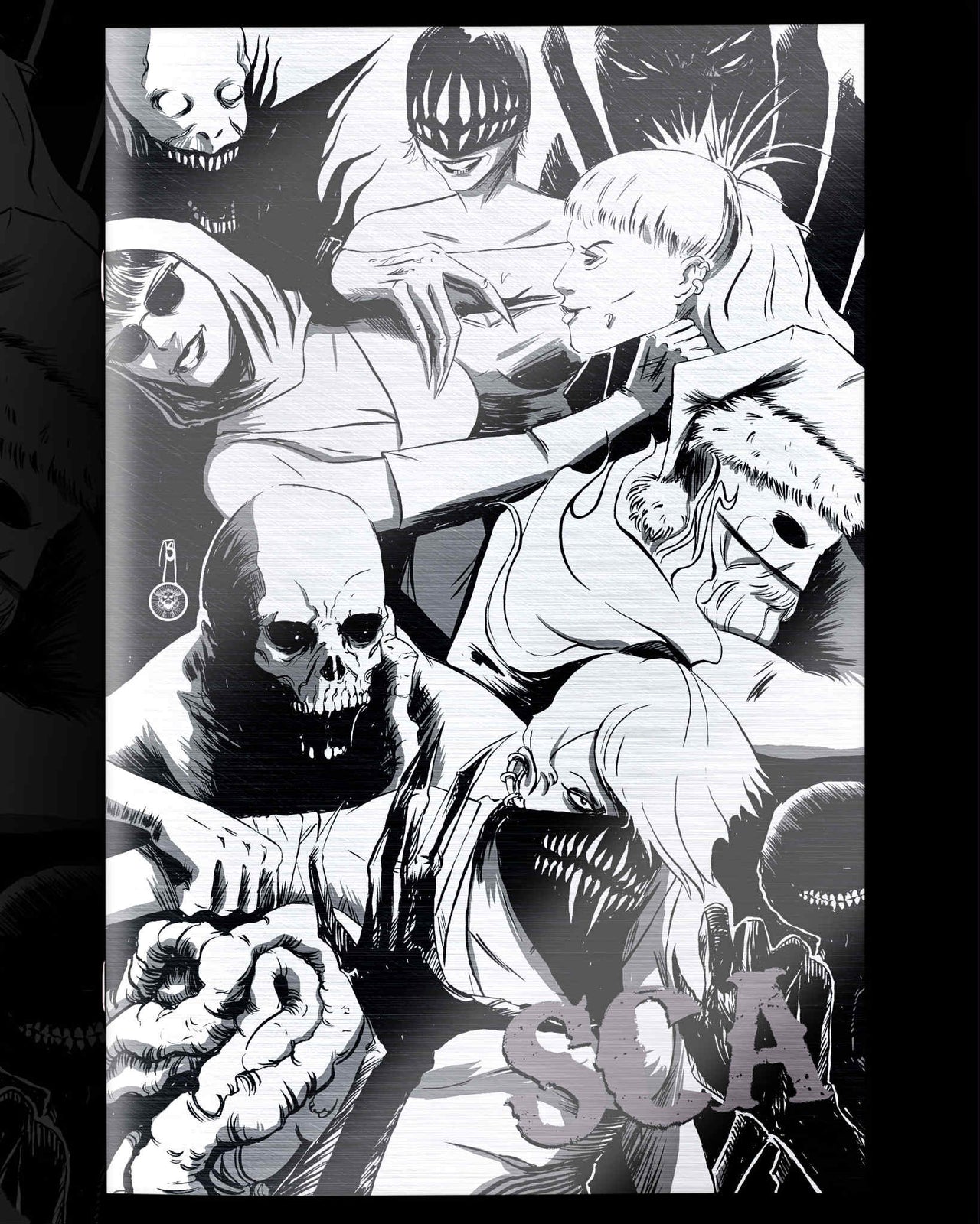 NYCC EXCLUSIVE SCHMALKES COMIC ARCADE “BLACK ICE SPOT FOIL” Ultimate Spot Foil Cover by Joe SChmalke
