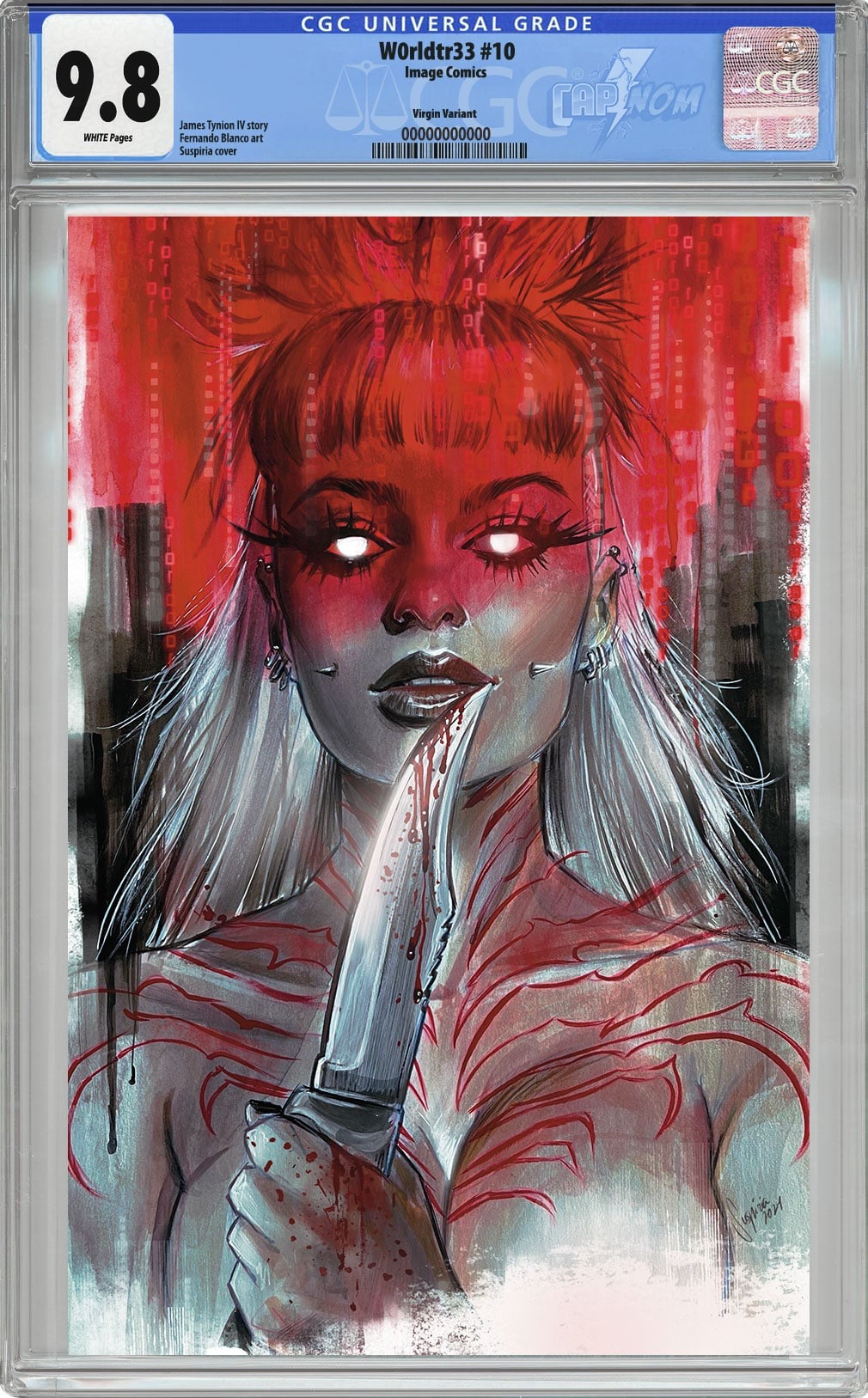 W0RLDTR33 #10 Virgin Cover by Suspiria CGC 9.8 Blue Label “EMPTY EYES”