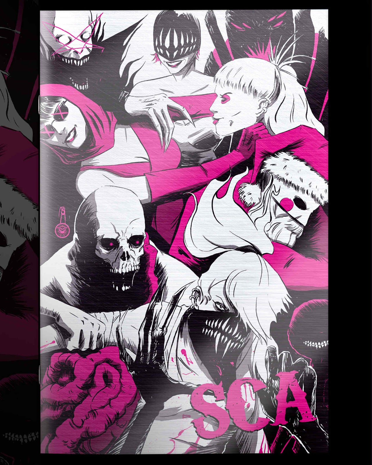 NYCC EXCLUSIVE SCHMALKES COMIC ARCADE ARTBOOK “PINK SPOT FOIL” Ultimate Spot Foil Cover by Joe Schmalke