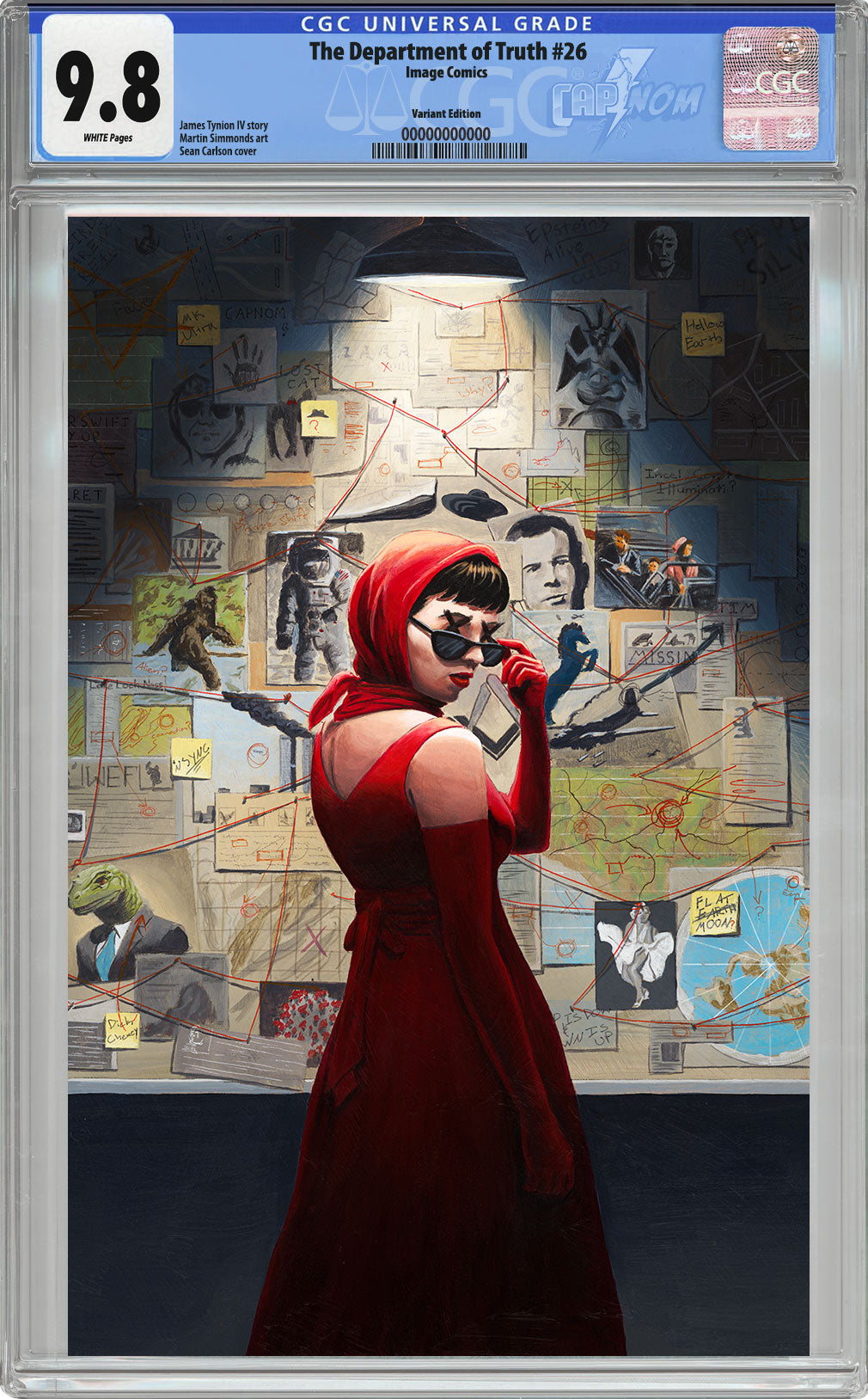 DEPARTMENT OF TRUTH #26 NYCC EXCLUSIVE VIRGIN COVER BY SEAN CARLSON (CONSPIRACIES GALORE) CGC 9.8 BLUE LABEL
