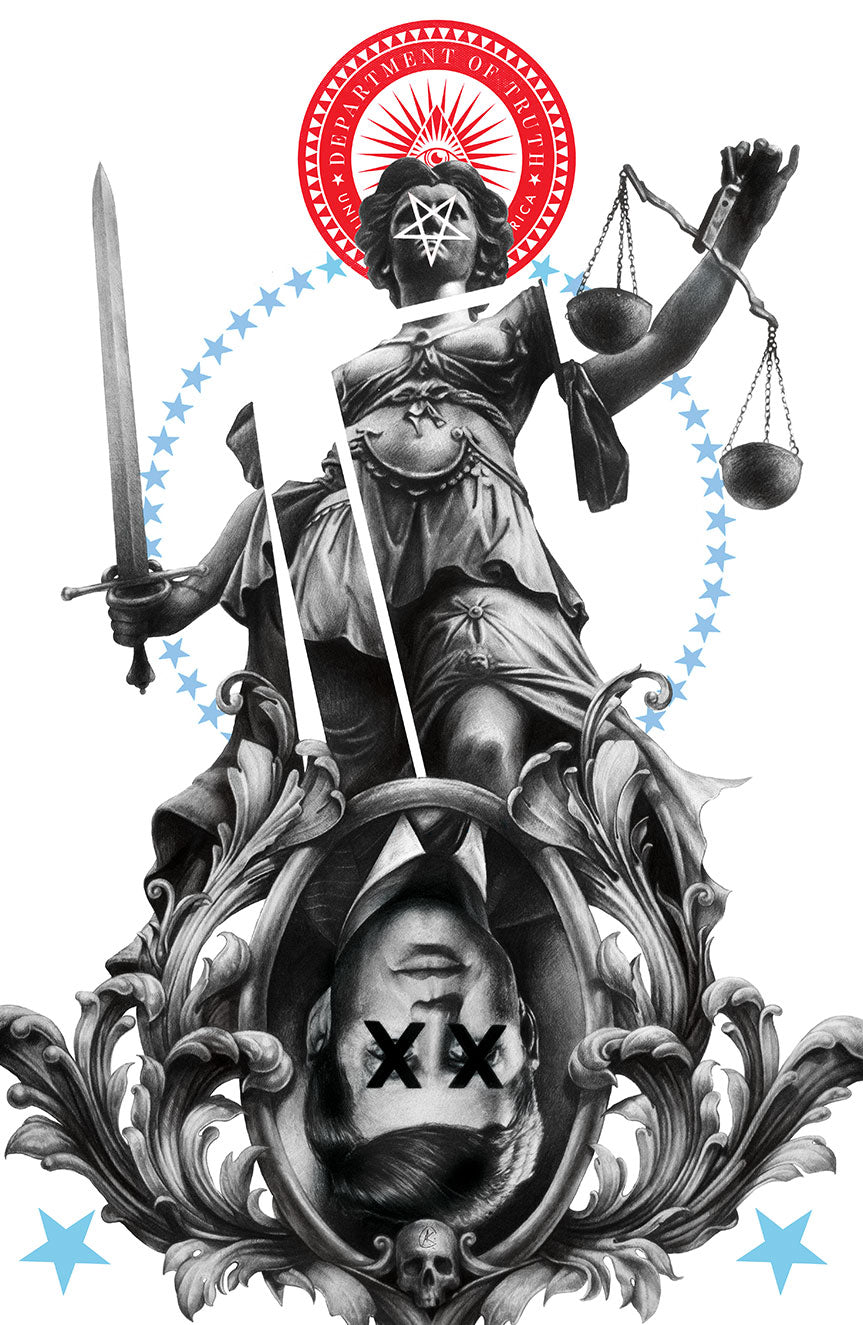 DEPARTMENT OF TRUTH #26 NYCC EXCLUSIVE VIRGIN COVER BY ANDREW K. CURREY (JUSTICE FOR ALL)