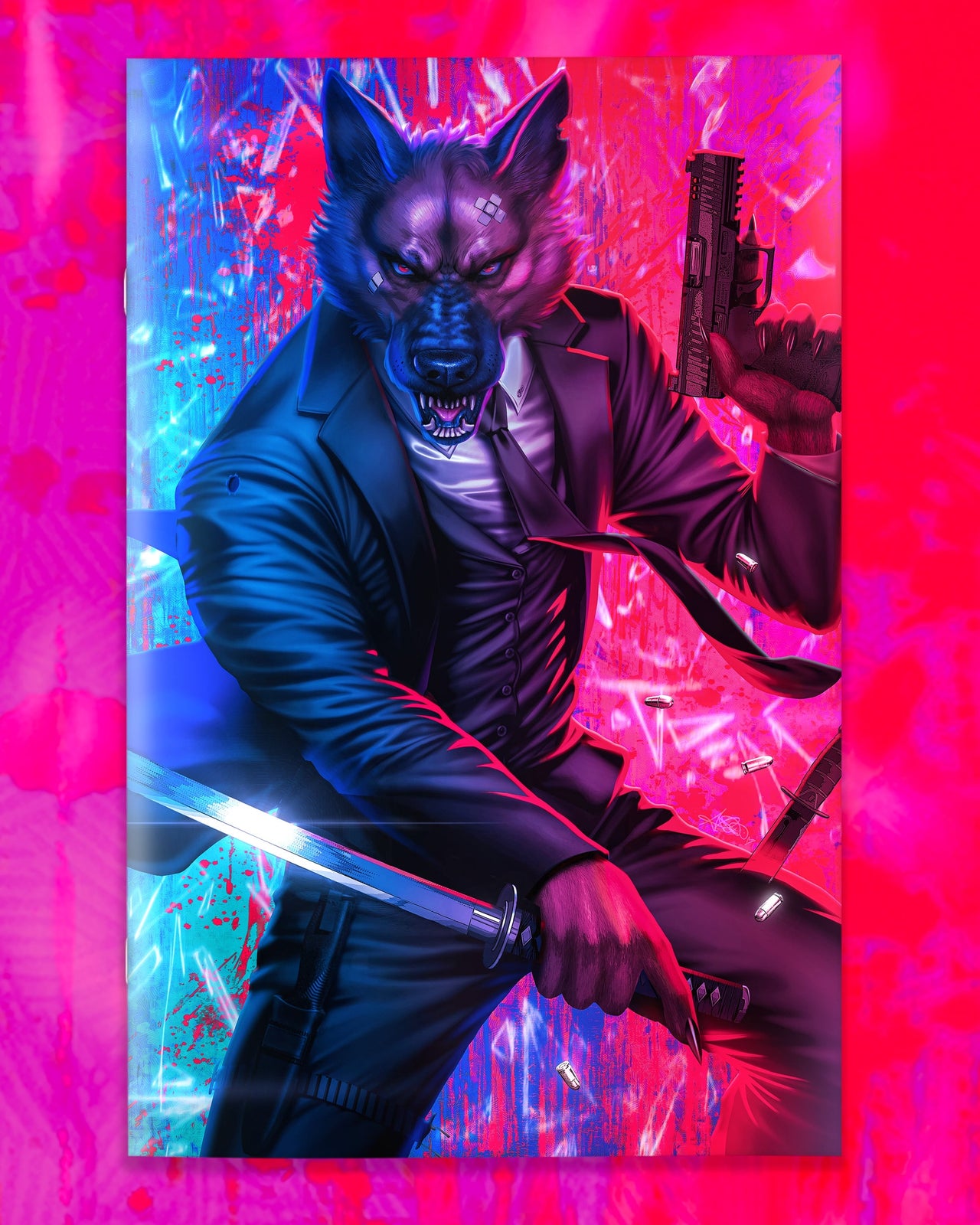 Good Boy Vol 4 #1 Virgin Cover by Ariel Diaz “GLOCKS & KATANA’s” Dallas Fan Expo Exclusive