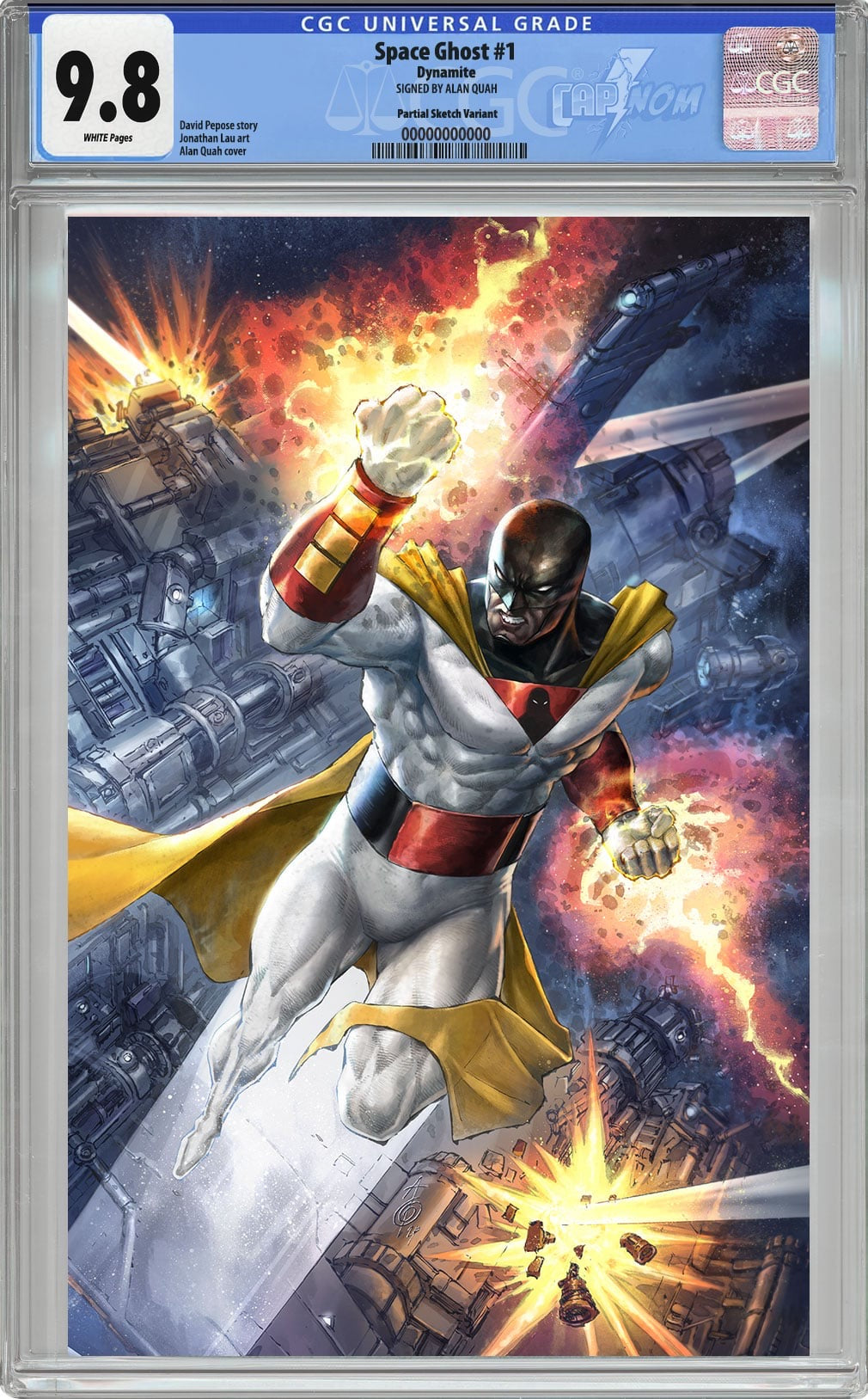 Space Ghost #1 Full Wraparound Virgin Cover by Alan Quah CGC 9.8 Blue Label
