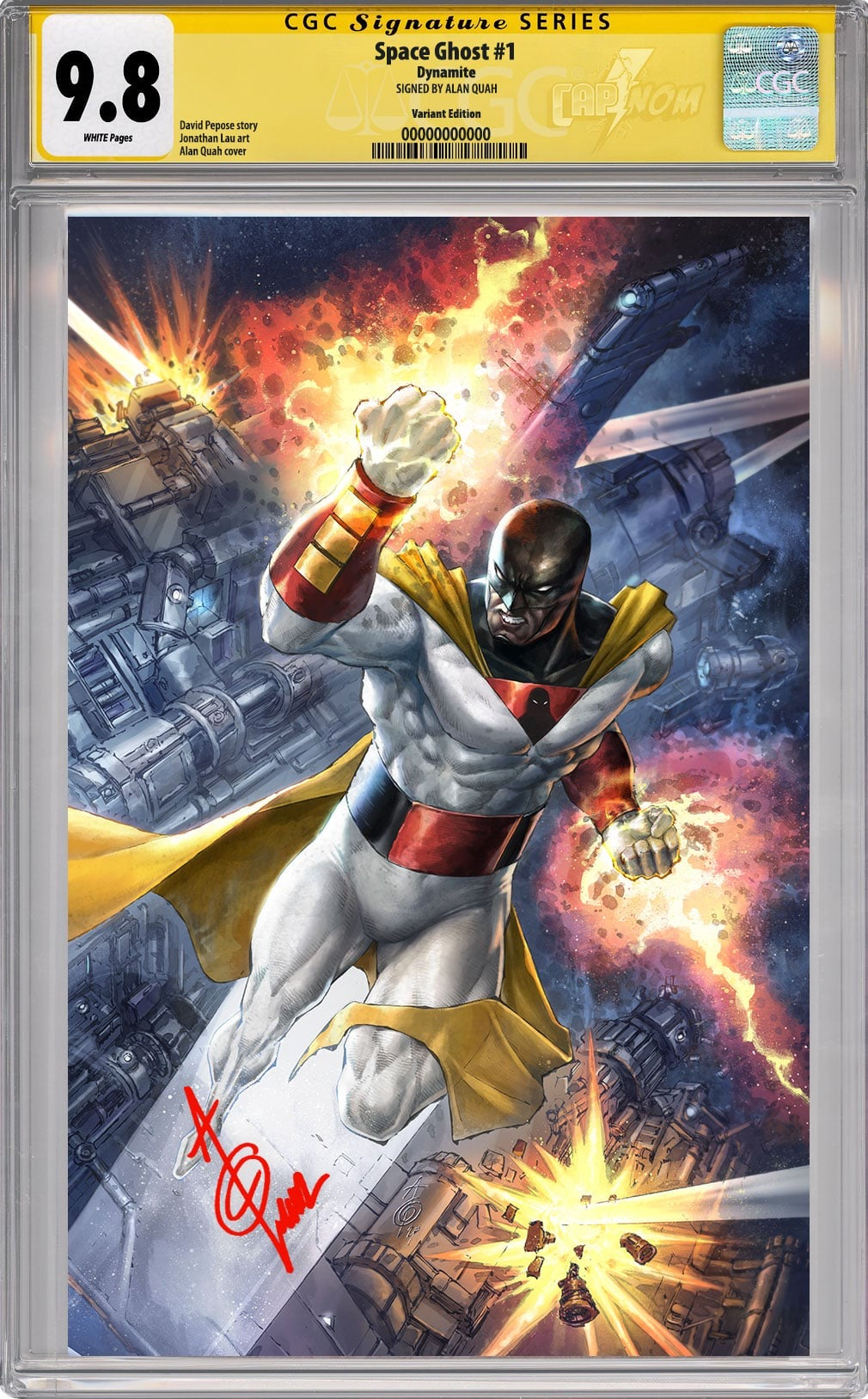 Space Ghost #1 Full Wraparound Virgin Cover CGC SS 9.8 Signed by Alan Quah