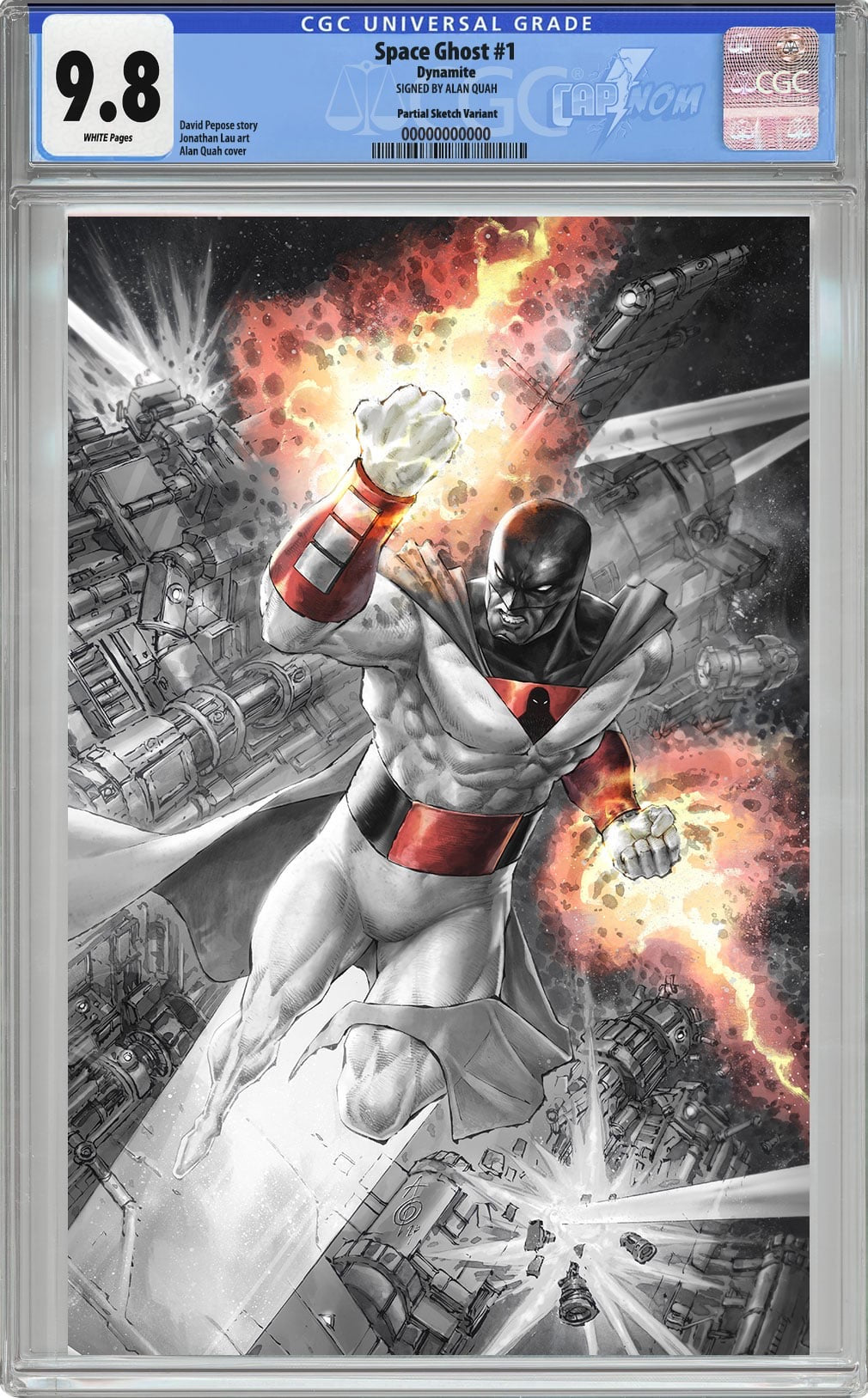 Space Ghost #1 Lake Como Exclusive Full Virgin Wraparound CGC 9.8 Blue Label by Alan Quah