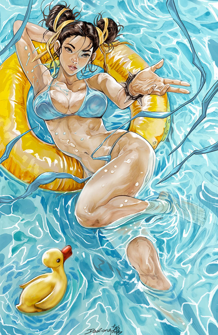 Street Fighter Swimsuit 2024 Terrificon Exclusive Virgin Cover by Daxiong
