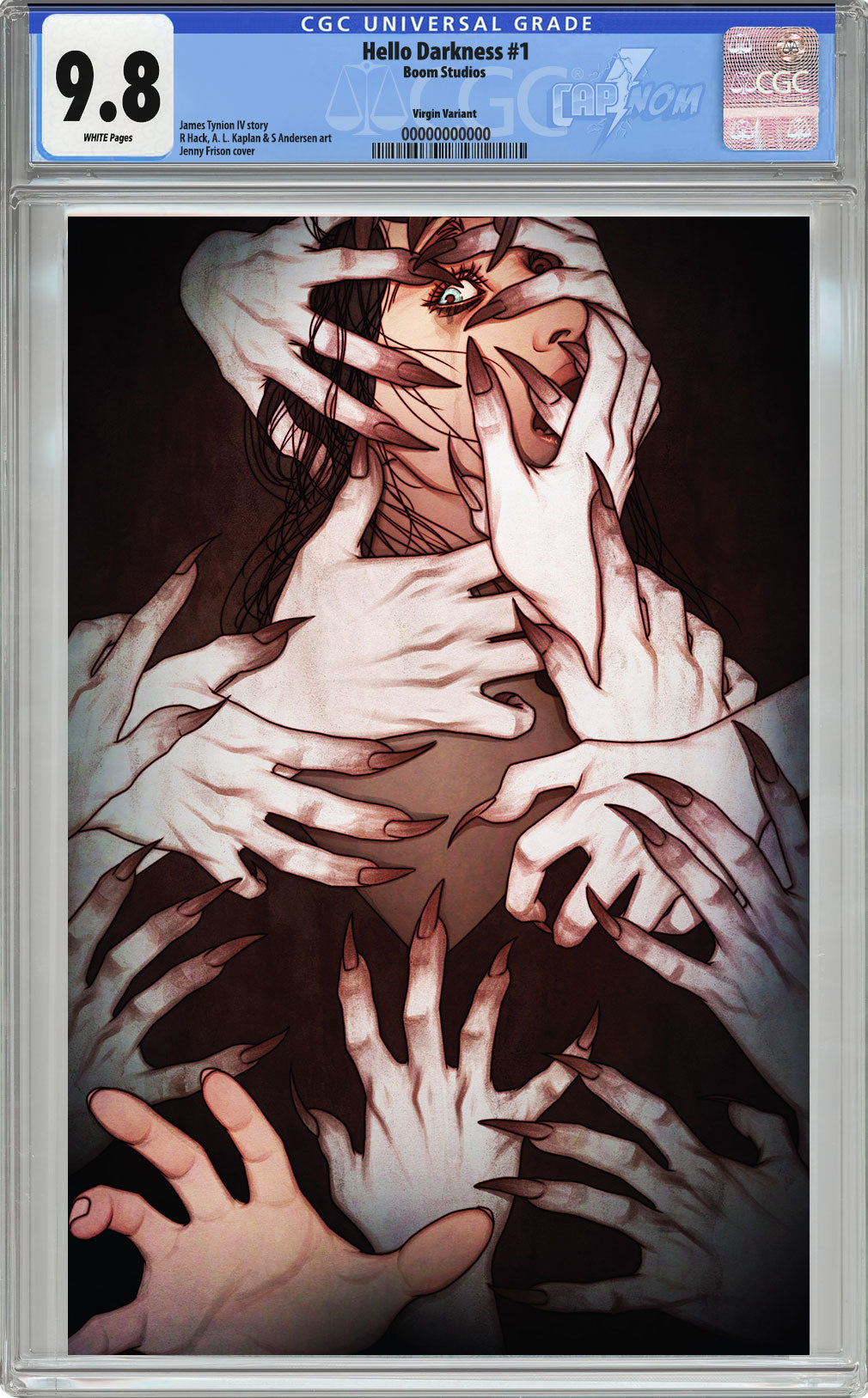 Hello Darkness #1 Terrificon Exclusive CGC 9.8 Blue Label Virgin Cover by Jenny Frison