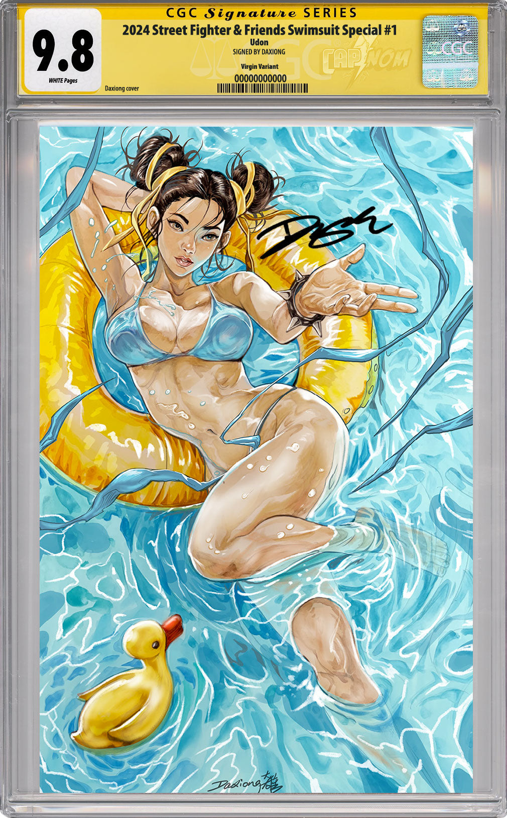 Street Fighter Swimsuit 2024 SS CGC Signed by Daxiong Terrificon Exclusive Chung-Li Virgin Cover
