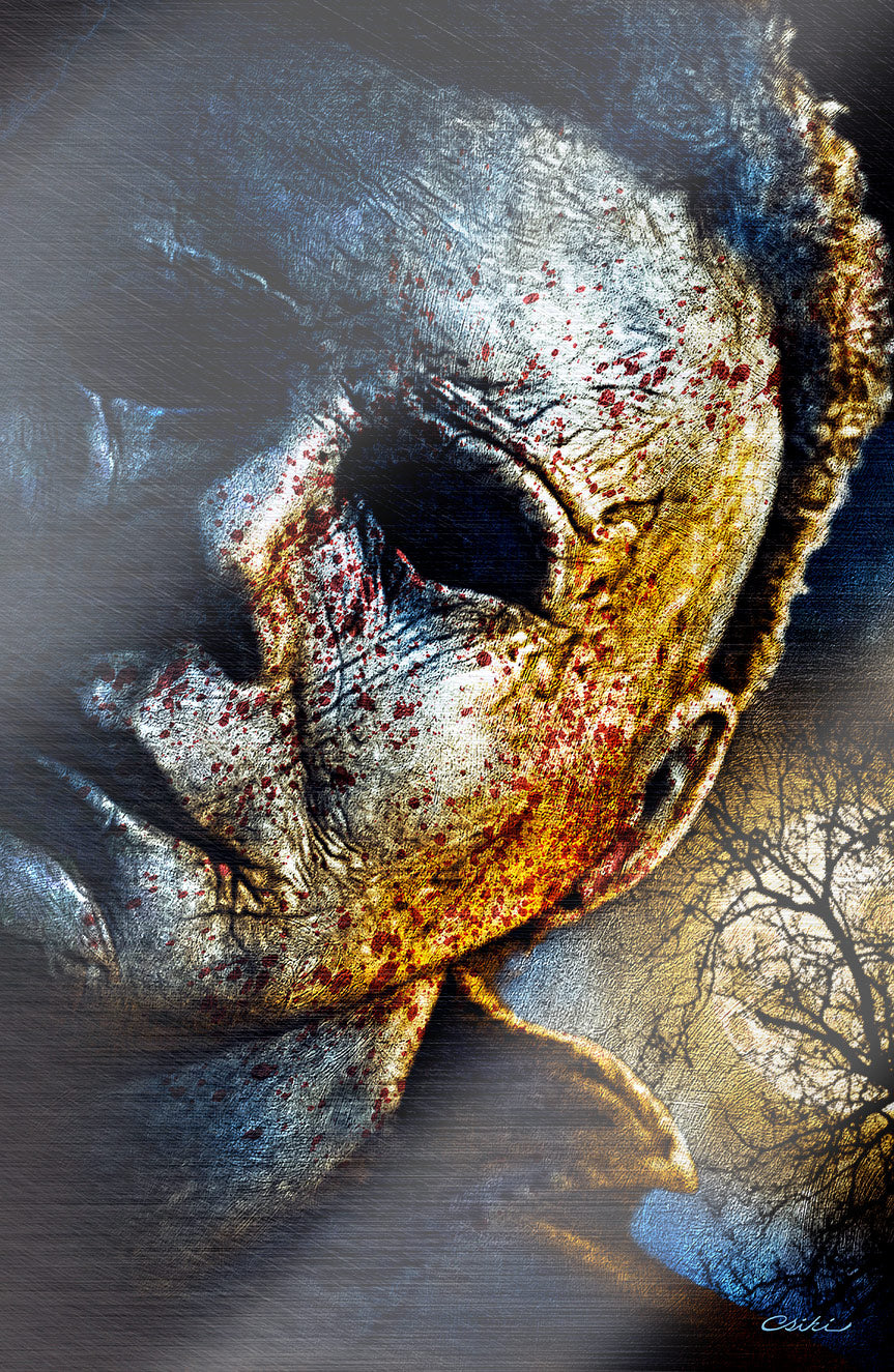 NYCC EXCLUSIVE ORBIT: BIRTH OF A SLASHER “MYERS FACIAL” Ultimate Spot Foil Cover by Rob Csiki