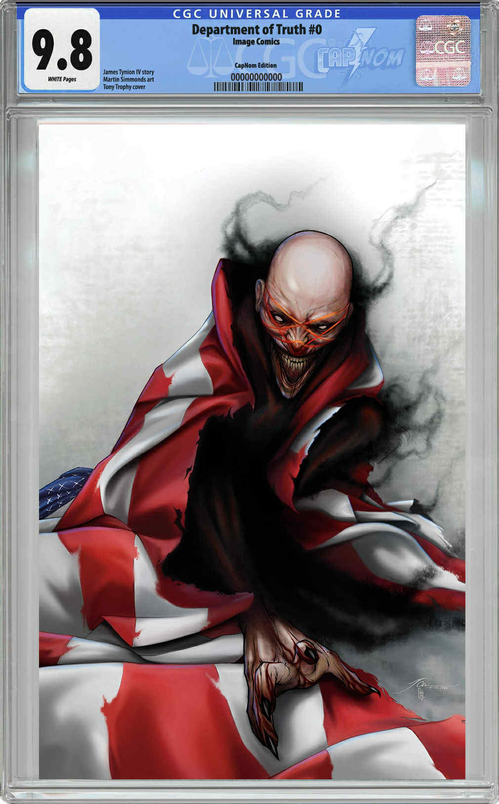 NYCC EXCLUSIVE DEPARTMENT OF TRUTH #0 TROPHY STAR FACE GUARANTEED CGC 9.8 Blue Label