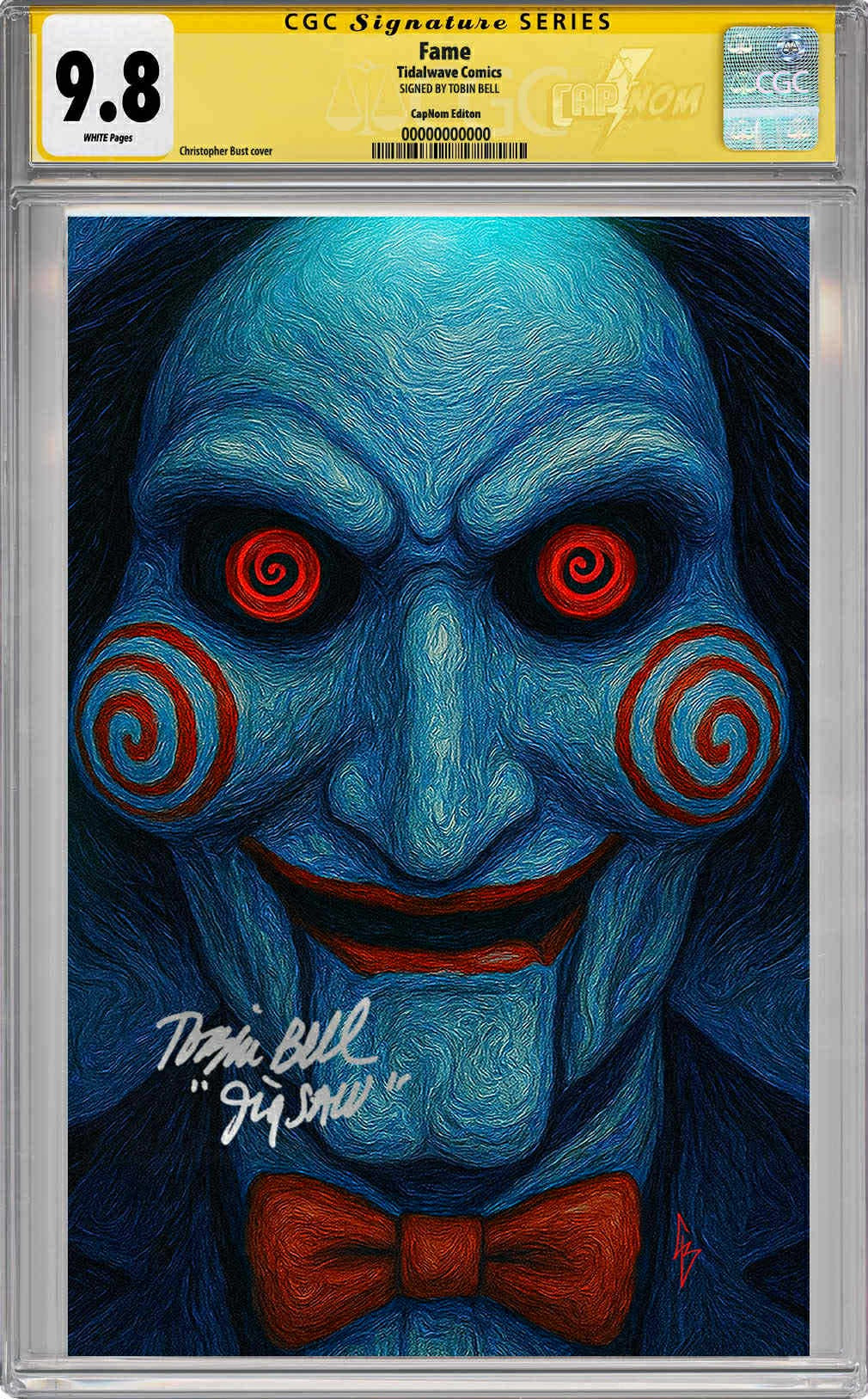 NYCC EXCLUSIVE ORBIT: BIRTH IF A SLASHER “BILLY SMILES” GUARANTEED CGC 9.8 SS Signed by Tobin Bell