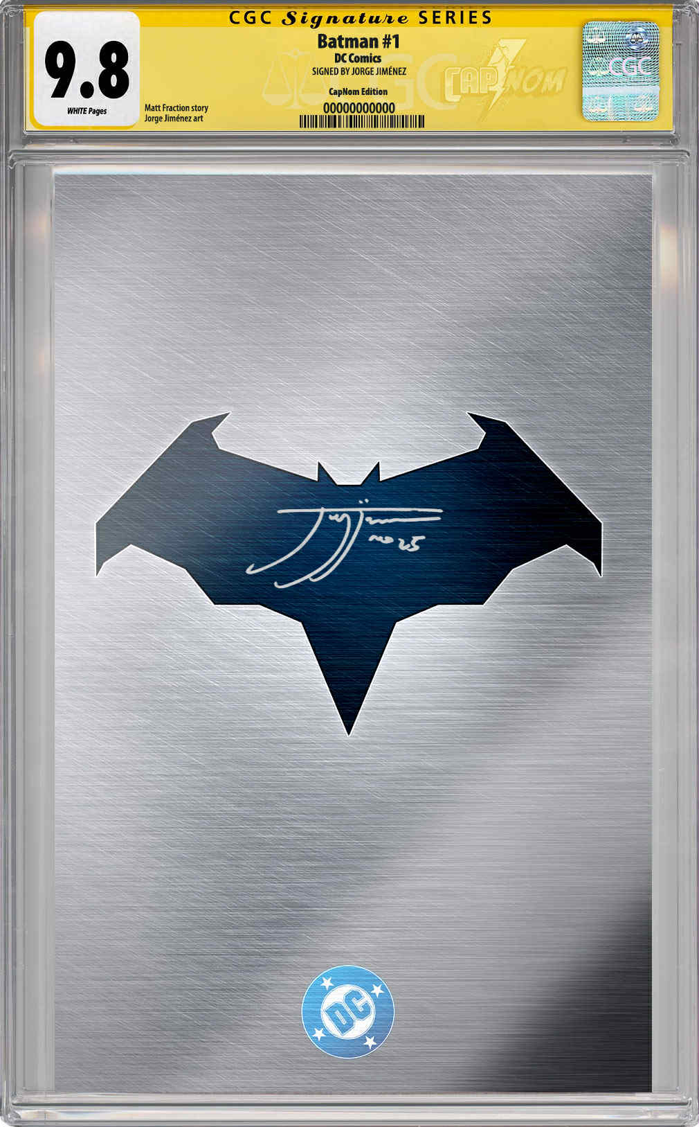 NYCC EXCLUSIVE BATMAN #1 SPOT FOIL LOGO GUARANTEED CGC 9.8 SS Signed by Jorge Jimenez