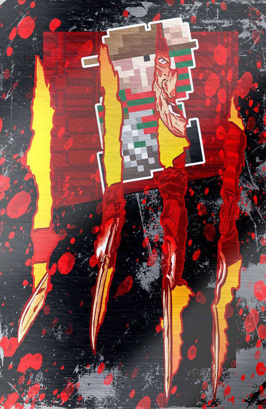 Tribute: Wes Craven "Rip Through It, Hot Claws" SECRET DROP SPOT FOIL Cover by Matthew Waite Dallas Fan Expo Exclusive