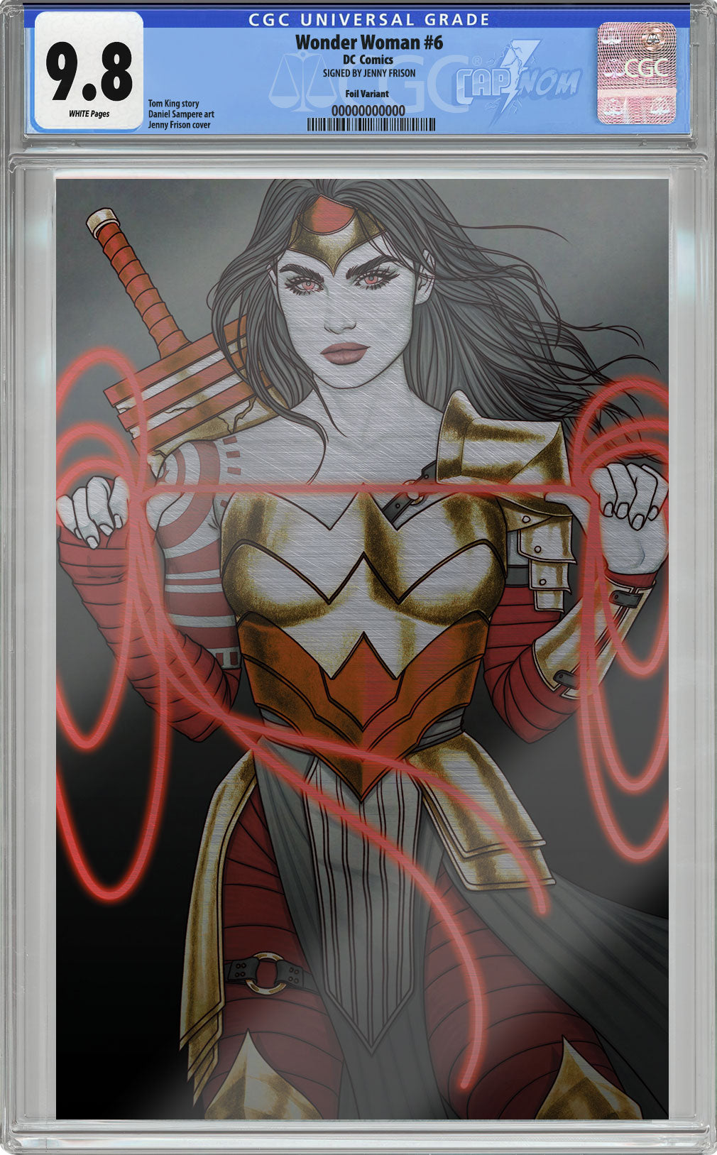 ABSOLUTE WONDER WOMAN #6 CGC 9.8 BLUE LABEL COVER BY JENNY FRISON C2E2 EXCLUSIVE