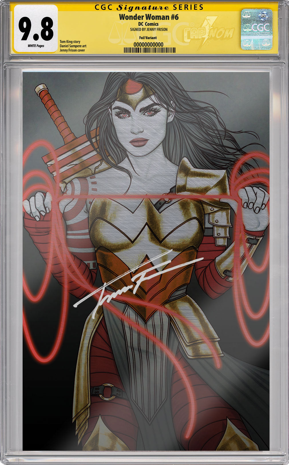 ABSOLUTE WONDER WOMAN #6 CGC SS 9.8 SIGNED BY JENNY FRISON C2E2 EXCLUSIVE