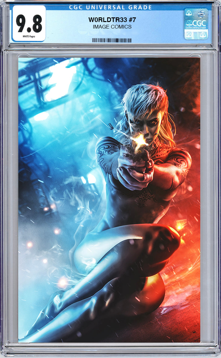 W0rldtr33 #7 CGC 9.8 Blue Label Megacon Exclusive Virgin Cover by Ultraraw26