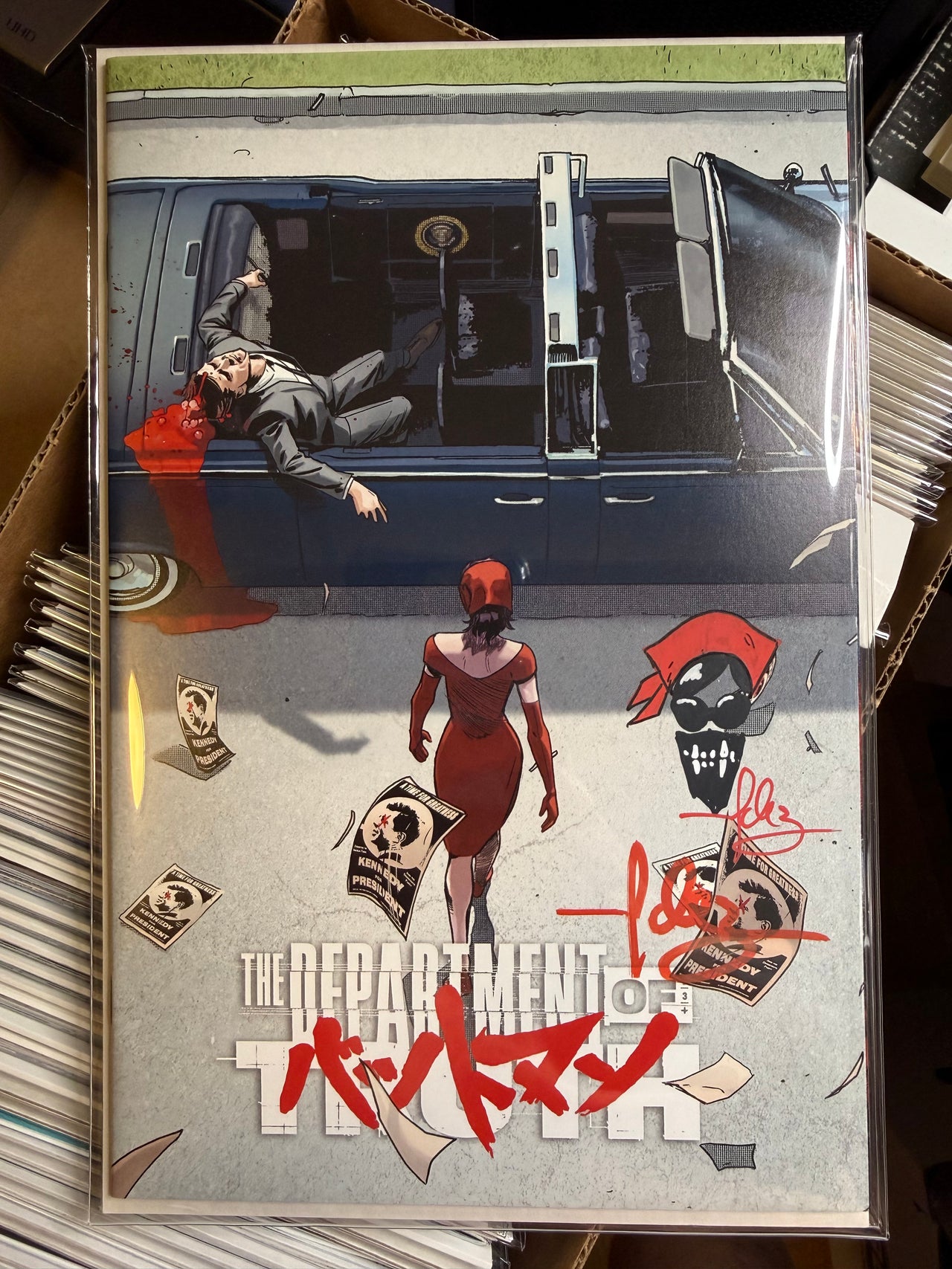 NYCC EXCLUSIVE DEPARTMENT OF TRUTH #0 SIGNED AND REMARKED BY JAVI FERNANDEZ