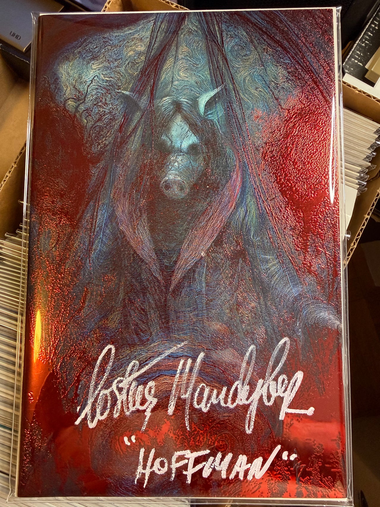 NYCC EXCLUSIVE SAW “PIGGYBANK” SIGNED BY COSTAS MANDALOR
