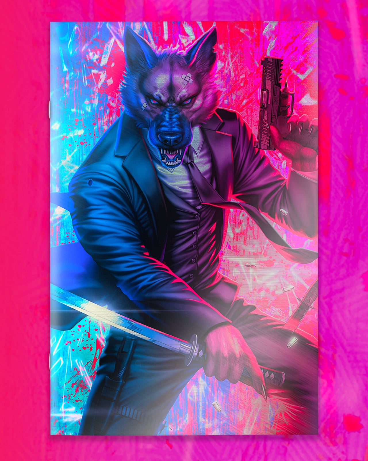 Good Boy Vol 4 #1 FOIL Cover by Ariel Diaz “GLOCKS & KATANA’s” Dallas Fan Expo Exclusive