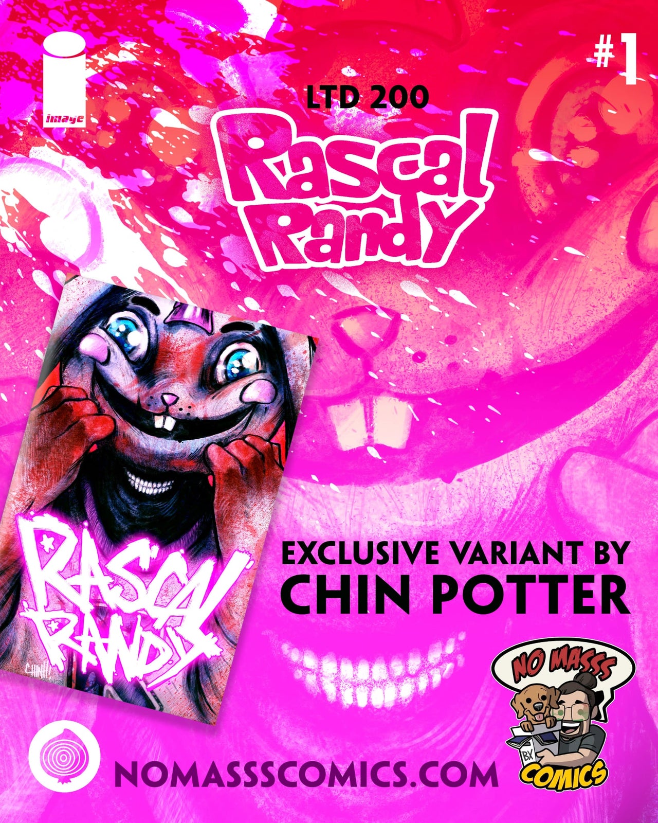 EXQUISITE CORPESE: RASCAL RANDY #1 Virgin Cover by Chin Potter “SUIT UP”