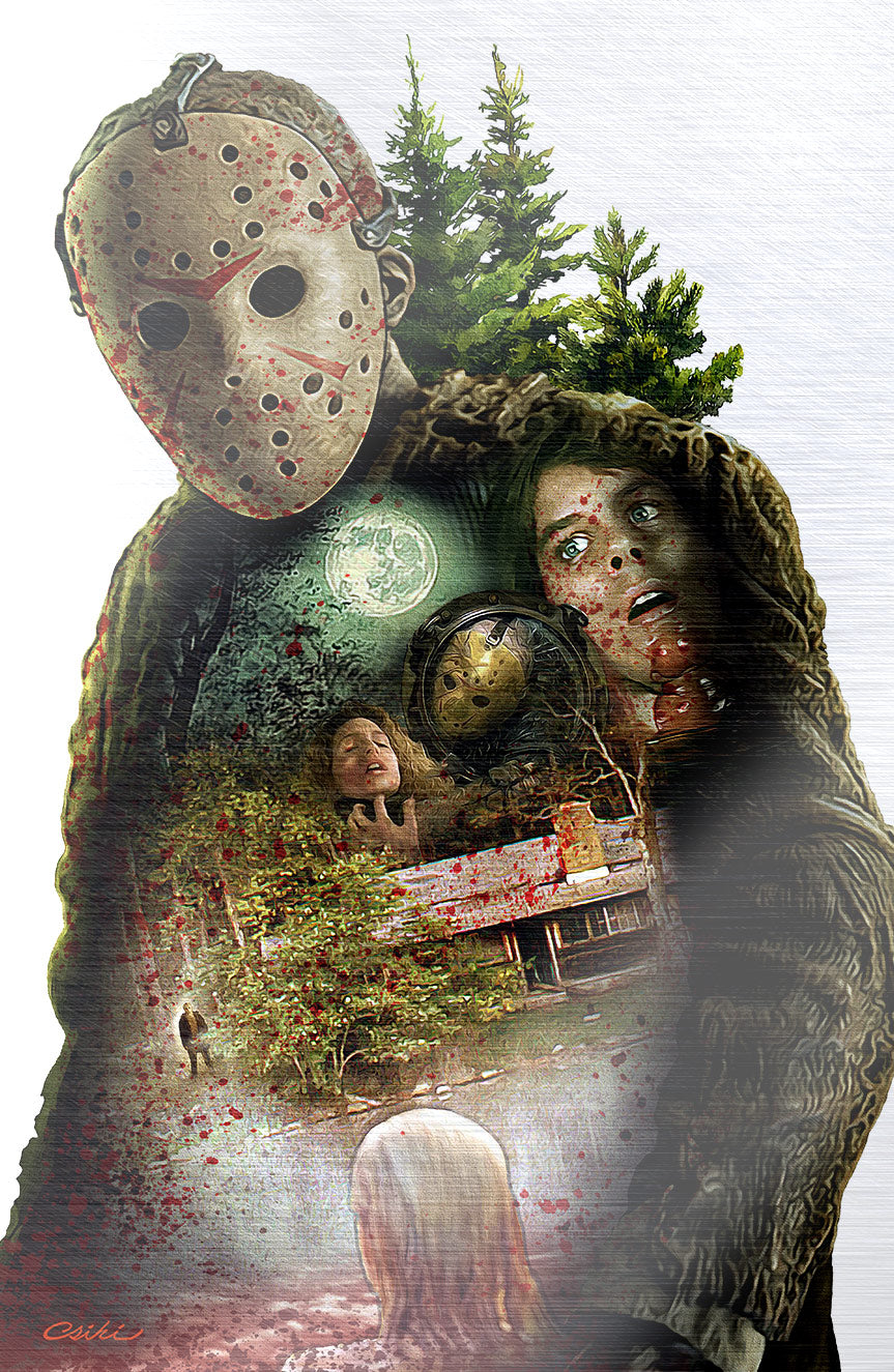 NYCC EXCLUSIVE ORBIT : BIRTH OF A SLASHER “REFRACTOR VORHEES” Cover by Rob Csiki