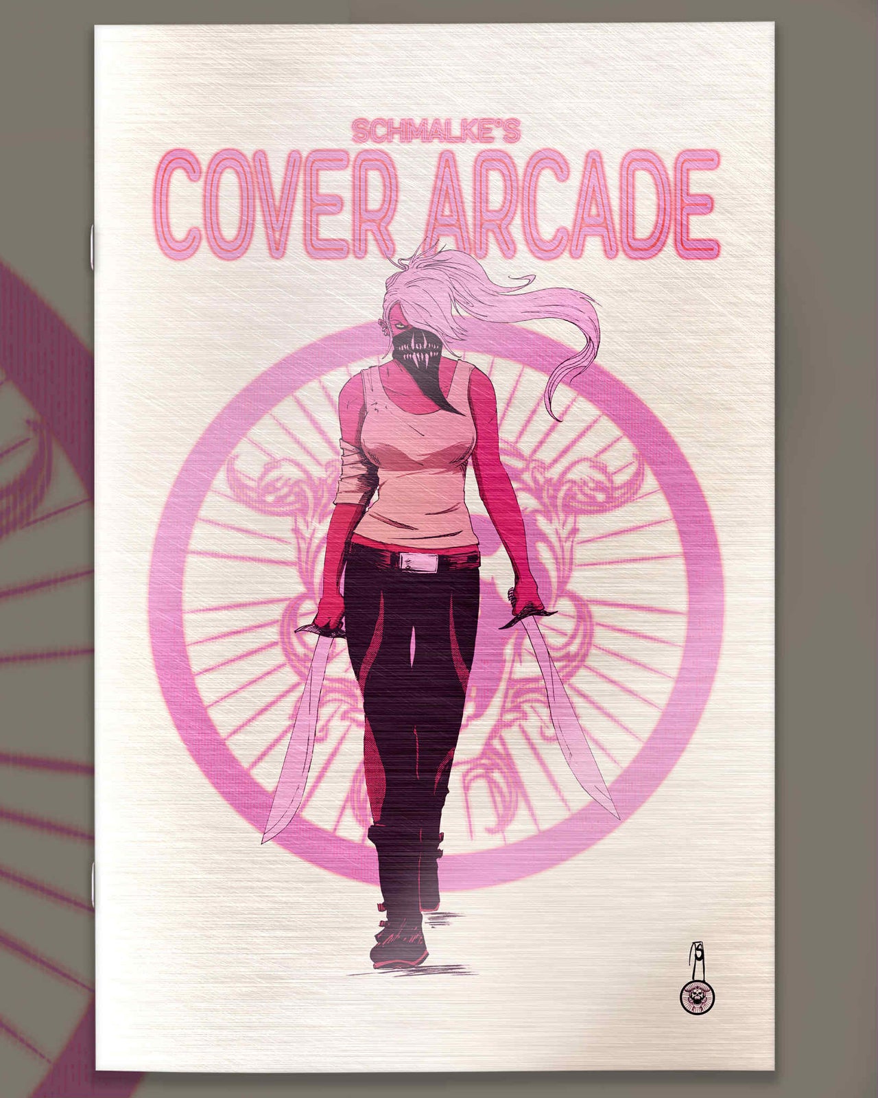 NYCC EXCLUSIVE SCHMALKES COMIC ARCADE “PINK & CREME” Ultimate Spot Foil Cover by Joe Schmalke