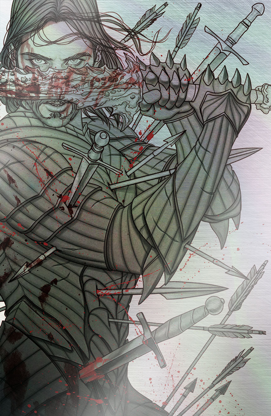 BRZRKR: POETRY OF MADNESS #1 METAL COVER BY JENNY FRISON