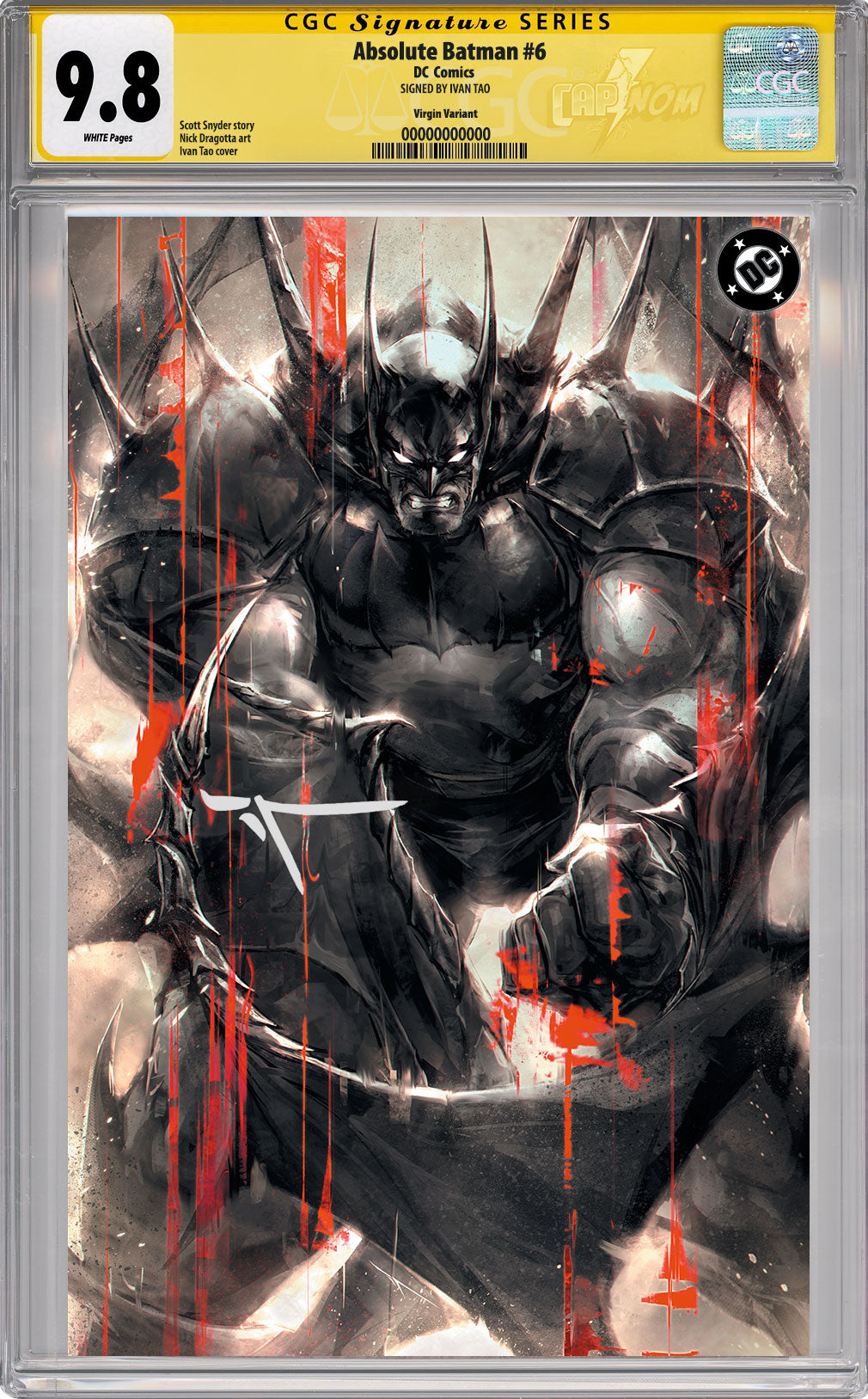 ABSOLUTE BATMAN #6 CGC SS 9.8 SIGNED BY IVAN TAO C2E2 EXCLUSIVE SECRET DROP