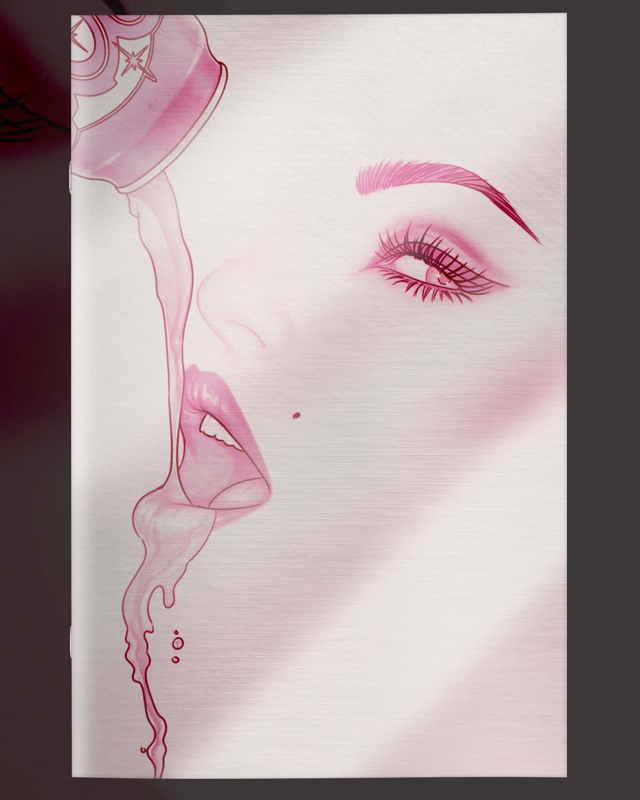 POP KILL #1 SPECIAL ROSE QUARTZ FOIL & WHITE METAL