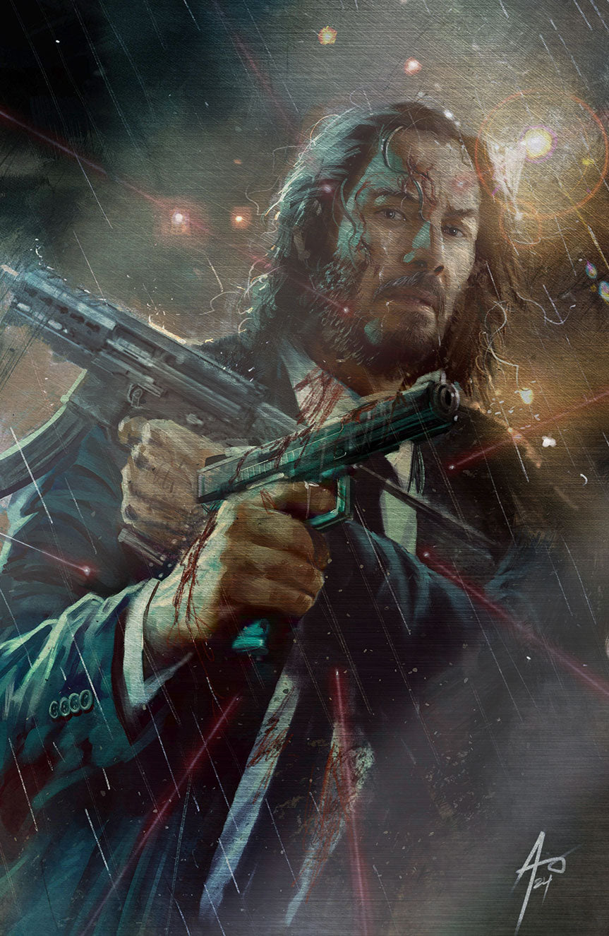 FAME: KEANU REEVES JOHN WICK MEGACON EXCLUSIVE FOIL COVER BY RUDY AO