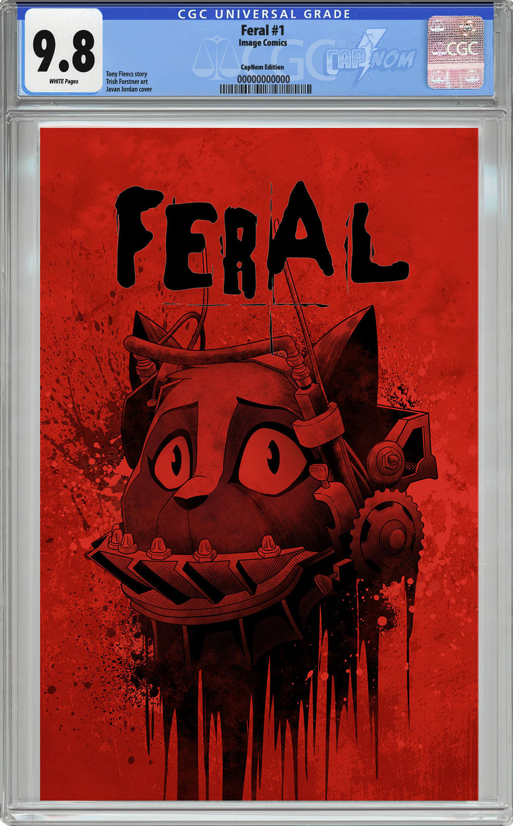FERAL #1 C2E2 Exclusive Virgin Cover CGC 9.8 BLUE LABEL by Javan Jordan "SAW HOMAGE"