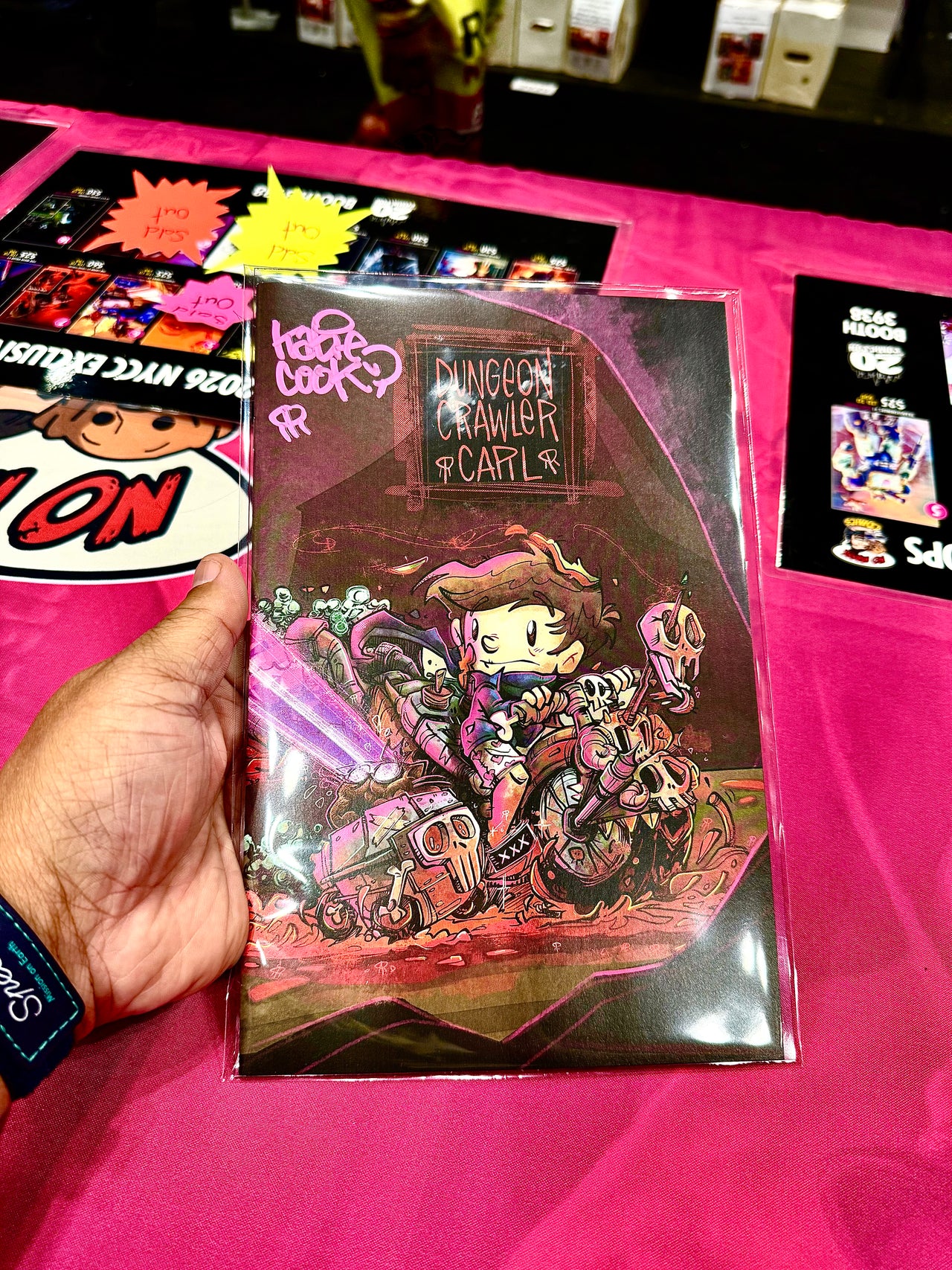 NYCC DUNGEON CRAWLER CARL WRAPAROUND SIGNED BY KATIE COOK