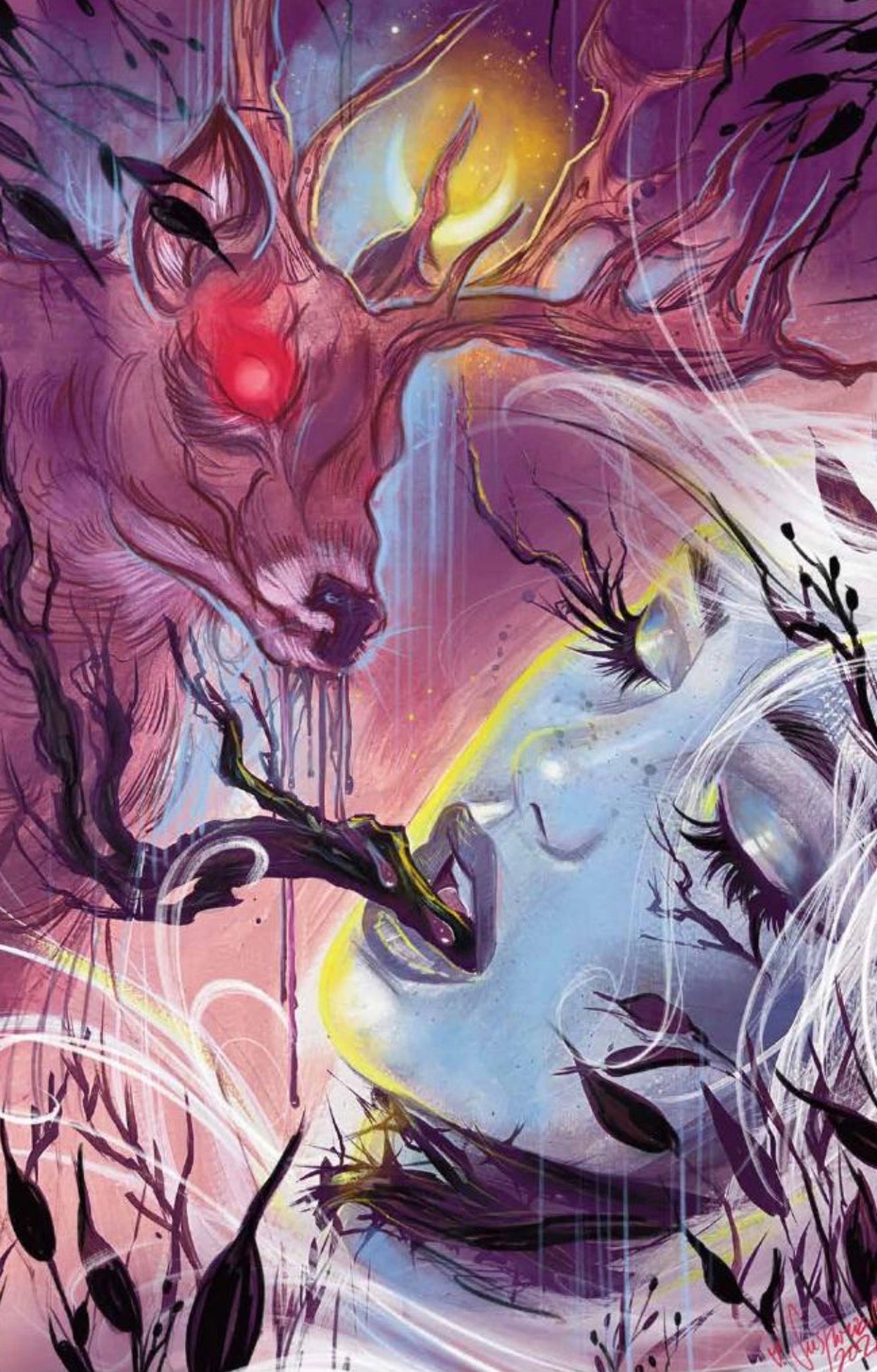ODIN #1 VIRGIN COVER BY SUSPIRIA VILCHEZ “EUPHORIA” RAW SIGNED