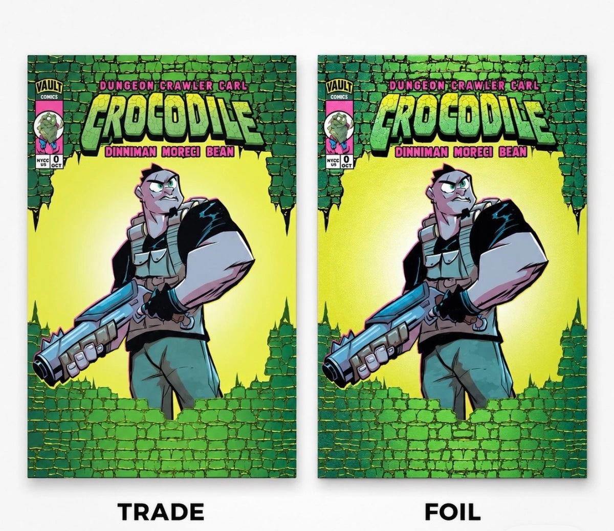 NYCC DUNGEON CRAWLER CARL CROCODILE #0.5 EMBOSSED FOIL  EXCLUSIVE SET