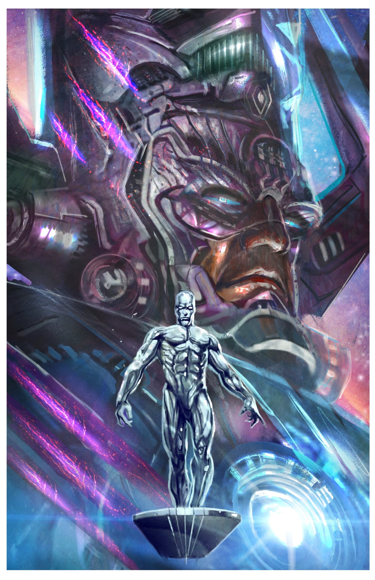 Tribute: Jack Kirby "Galactus is Hungry" Spot Foil Cover by Rudy Ao Dallas Fan Expo Exclusive