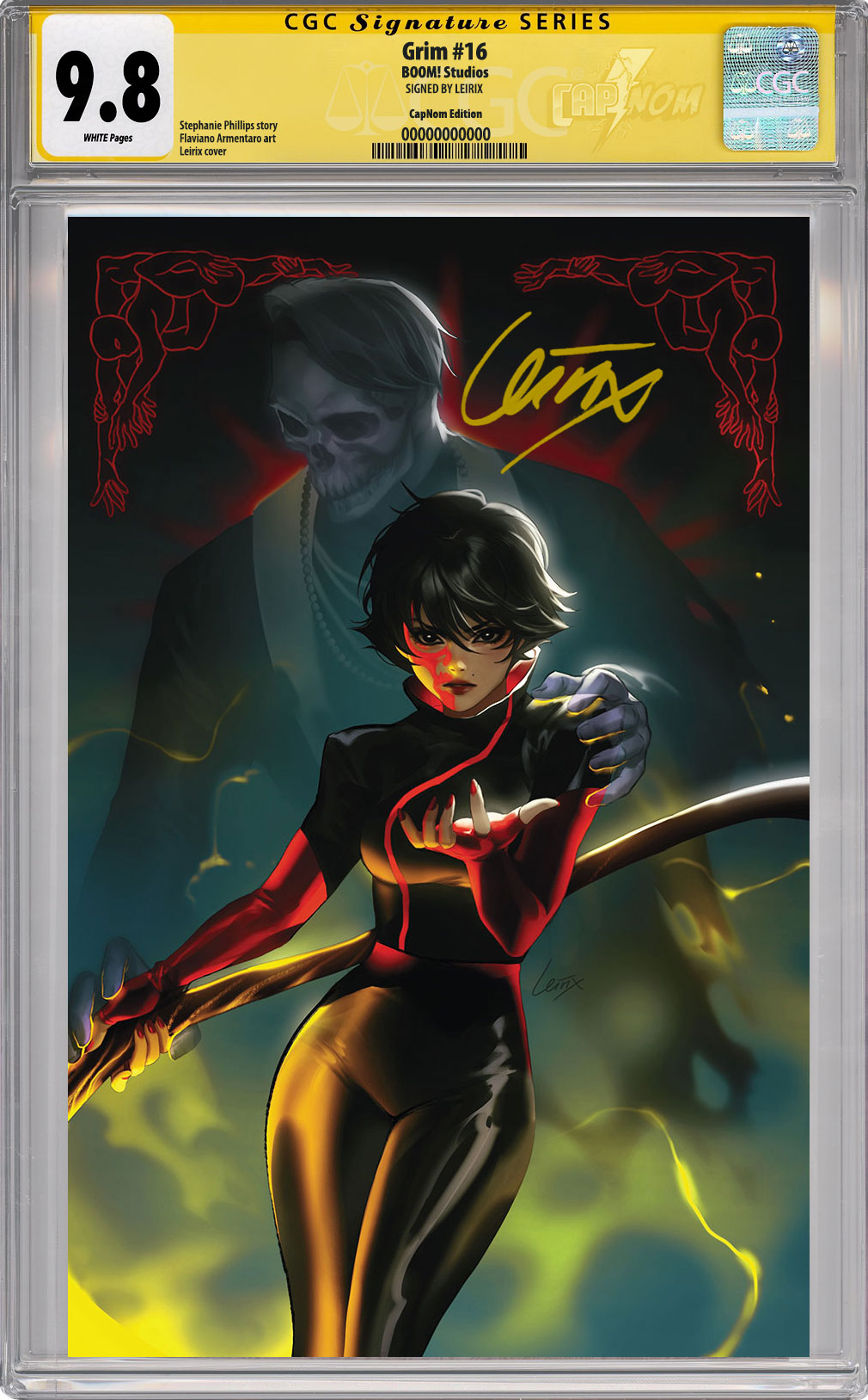 GRIM #16 C2E2 Exclusive Virgin Cover "DEATH TOUCH" CGC SS 9.8 SIGNED by LEIRIX