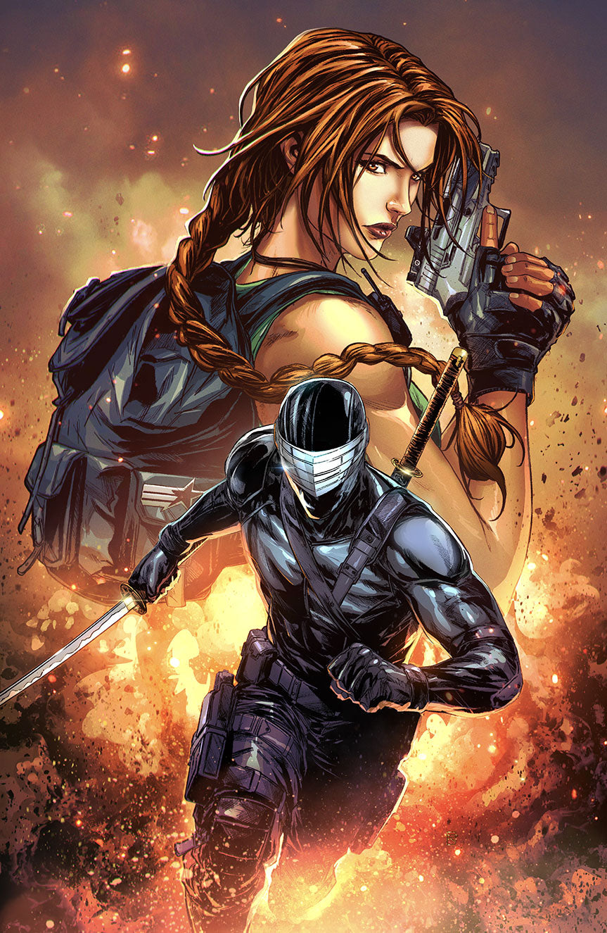 NYCC EXCLUSIVE GI JOE x TOMB RAIDER #1 Cover by Raymond Gay