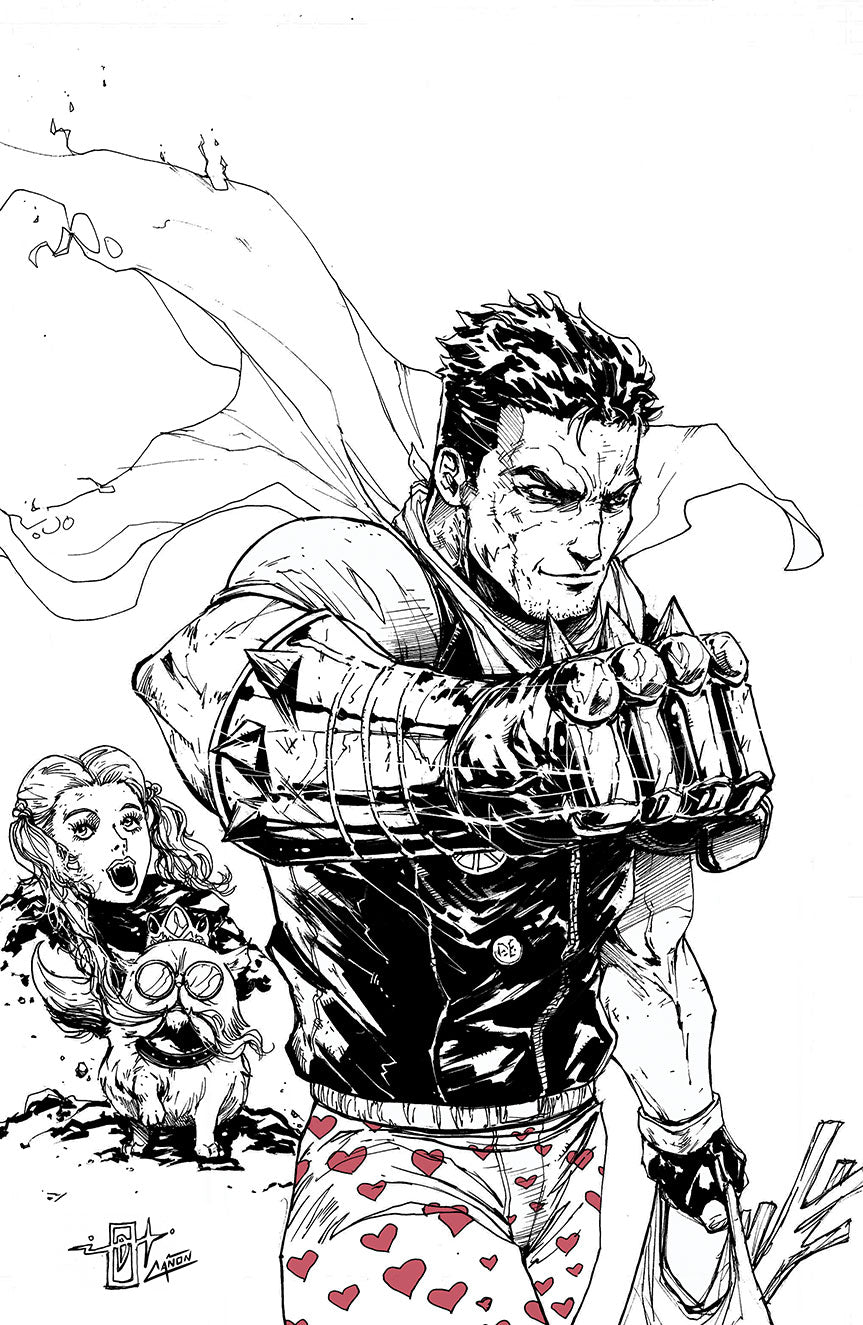 NYCC EXCLUSIVE DUNGEON CRAWLER CARL #0 2nd Printing Cover by Jonathan Uribe “One Punch Man” Homage Sketch Cover