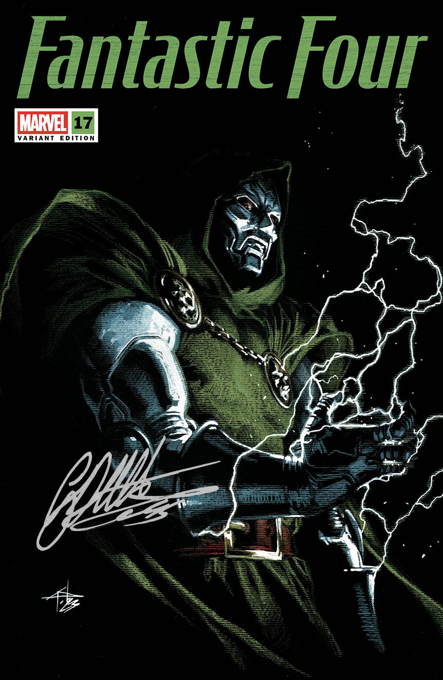 NYCC EXCLUSIVE FANTASTIC FOUR #17 “DOOMSDAY” TRADE & VIRGIN SET Cover by Gabrielle Dell Otto RAW SET SIGNED