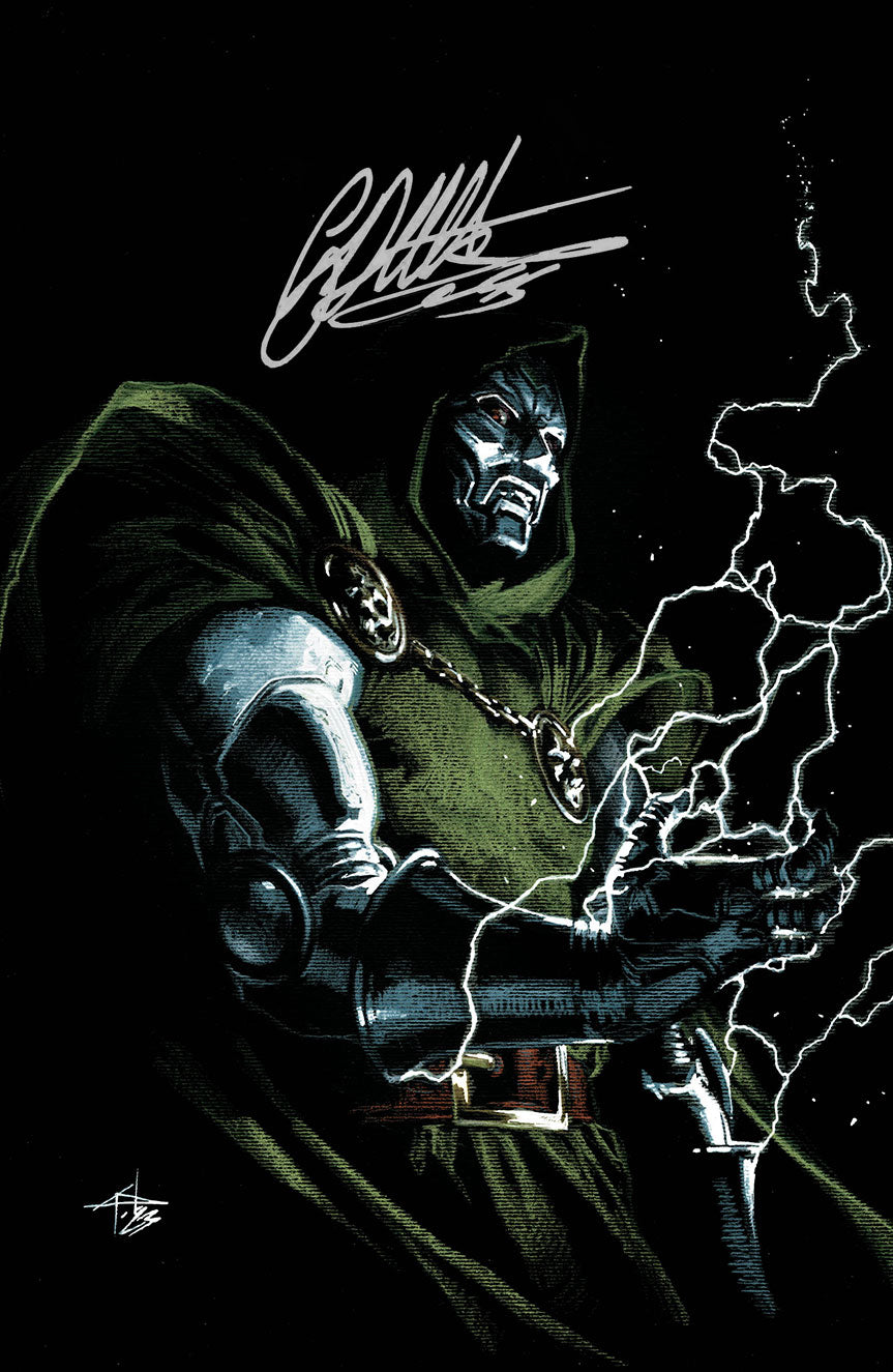 NYCC EXCLUSIVE FANTASTIC FOUR #17 “DOOMSDAY” TRADE & VIRGIN SET Cover by Gabrielle Dell Otto RAW SET SIGNED