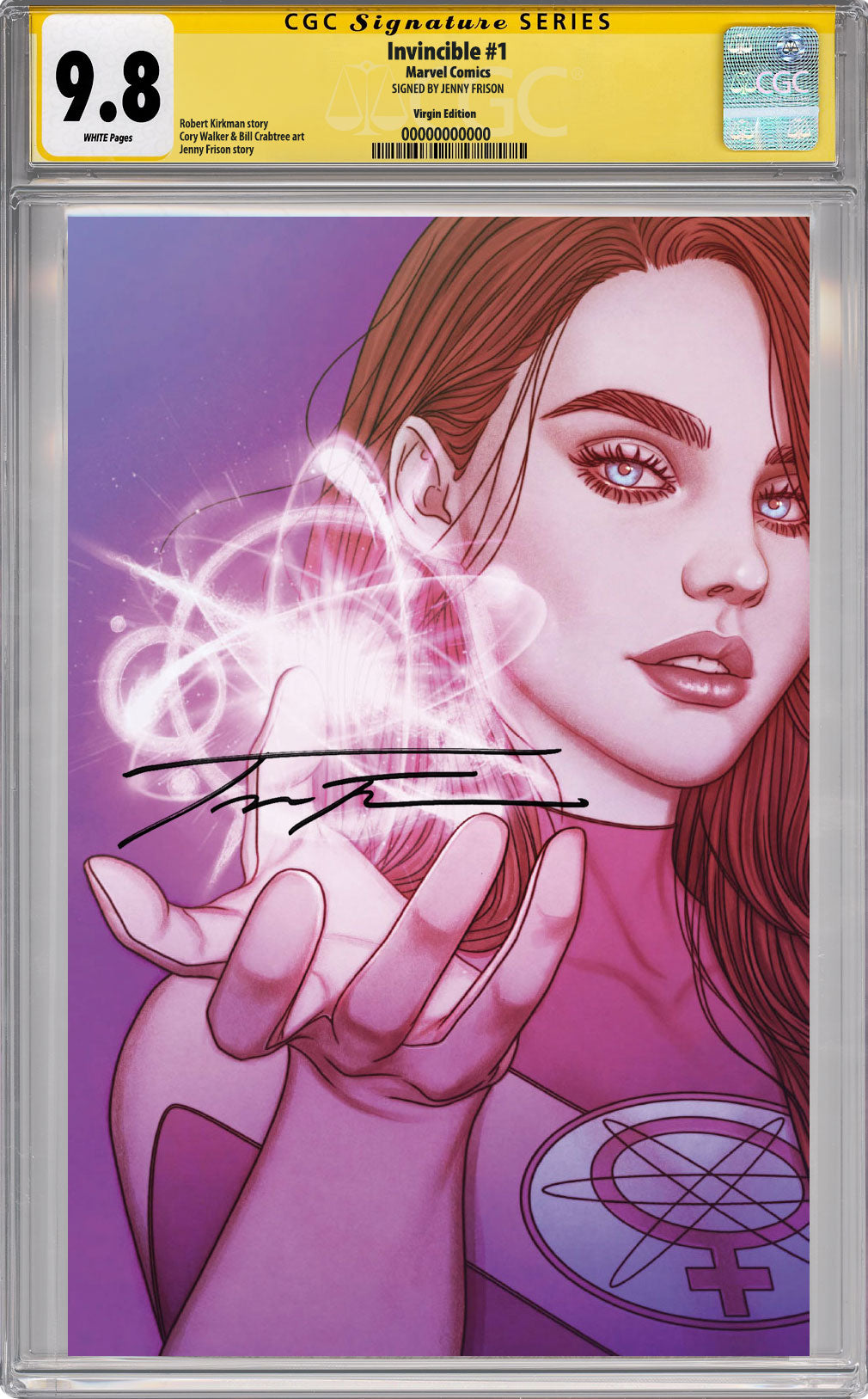 NYCC EXCLUSIVE INVINCIBLE #1 REPRINT Cover by Jenny Frison CGC SS 9.8 Signed by Frison