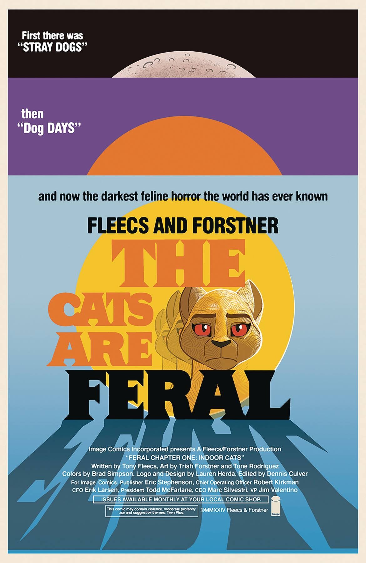 Feral #1 Incentive Cover 1:50 by Trish Forstner and Tony Fleecs
