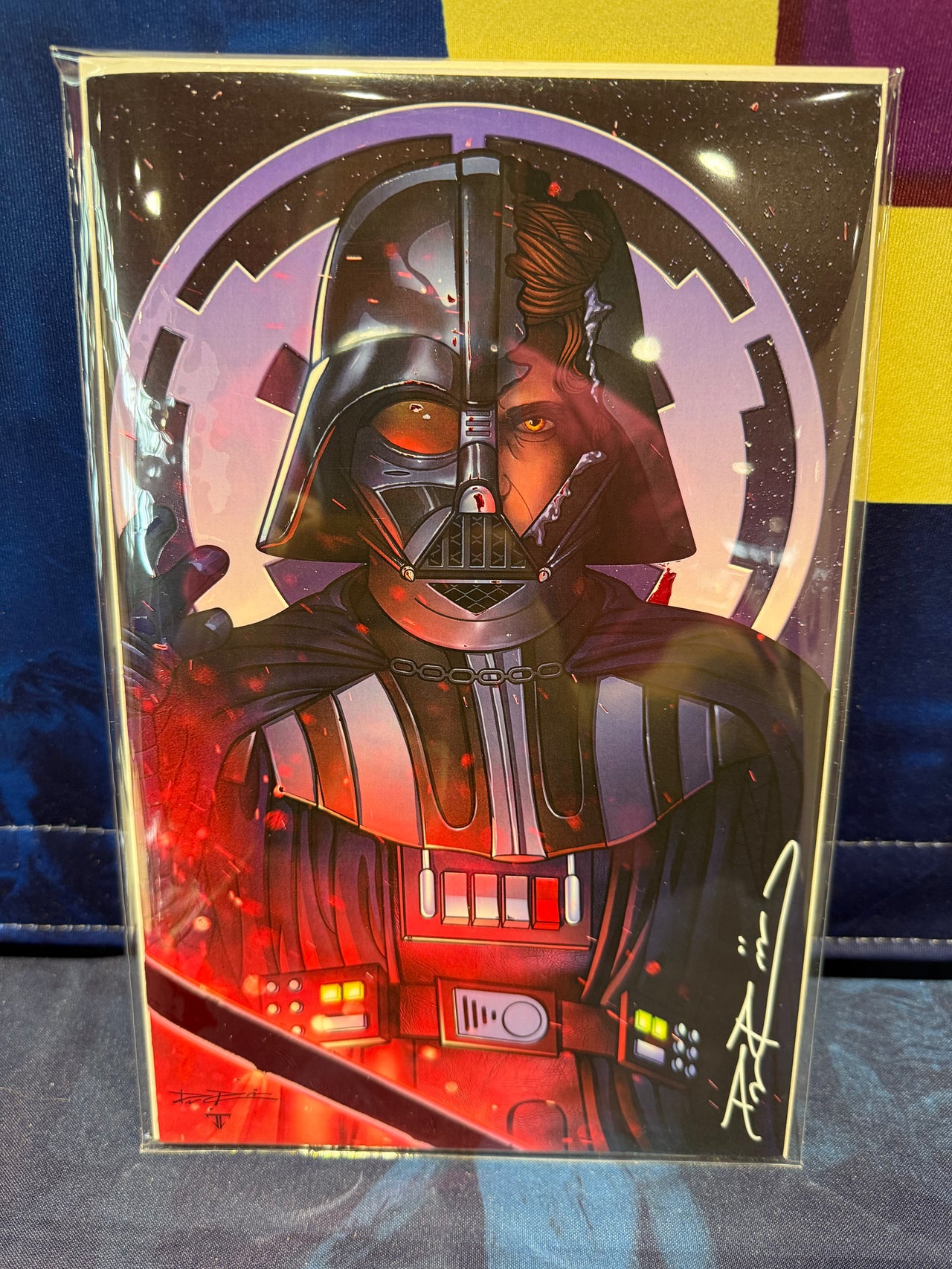 FAME: Hayden Christensen Vader Virgin Cover by Davis Rider Ultimate Spot Foil Edition Signed