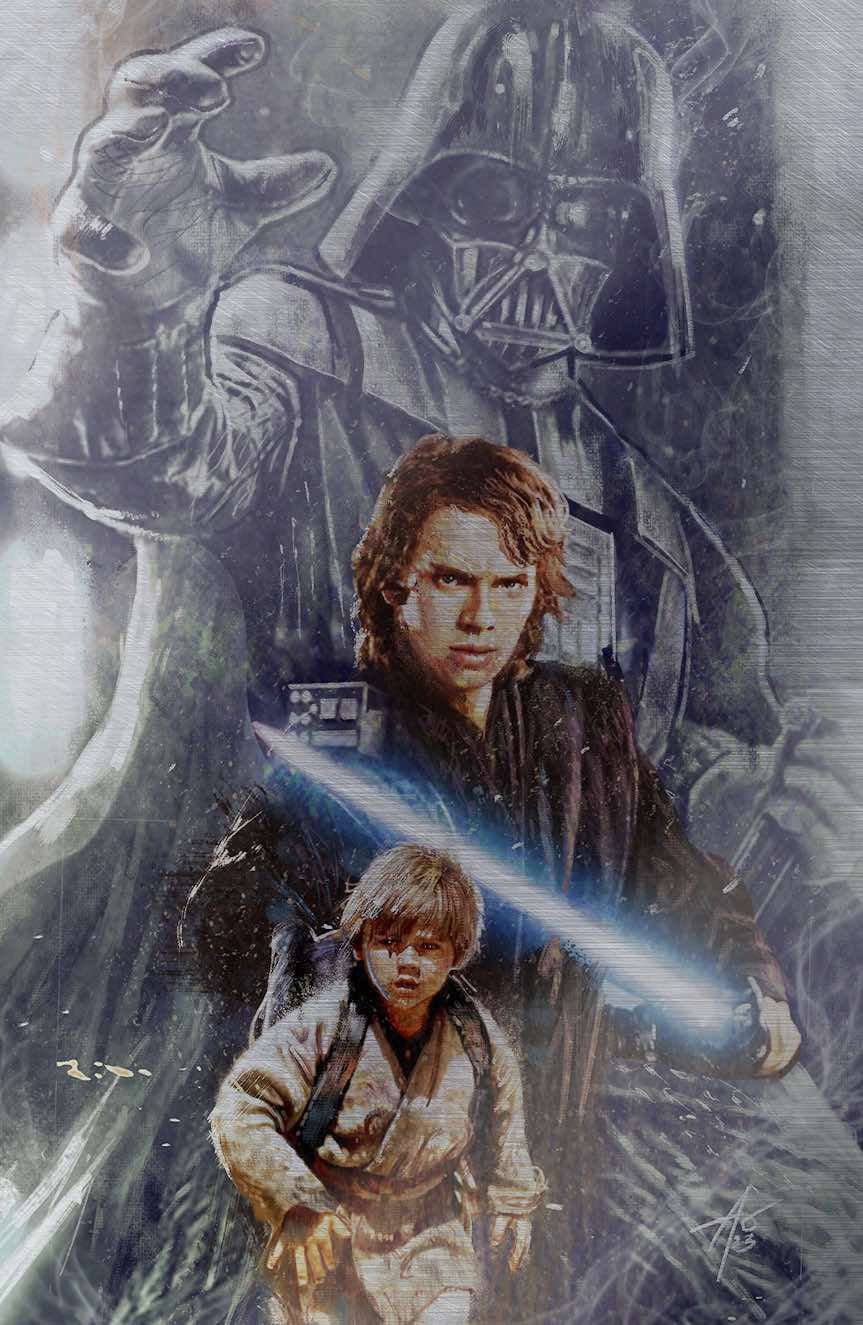 Fame: Hayden Christensen “ Stages of Power” Cover by Rudy Ao Spot Foil Varnish Embossed