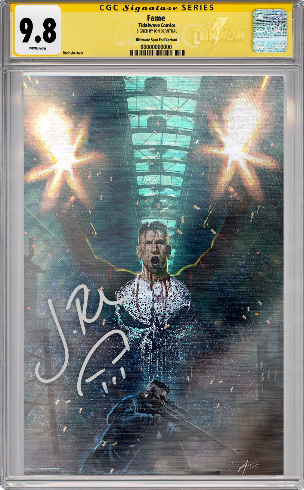 FAME: Charlie Cox “PUNISHER- ALL OUT WAR” CGC SS 9.8 SIGNED BY JON BERNTHAL