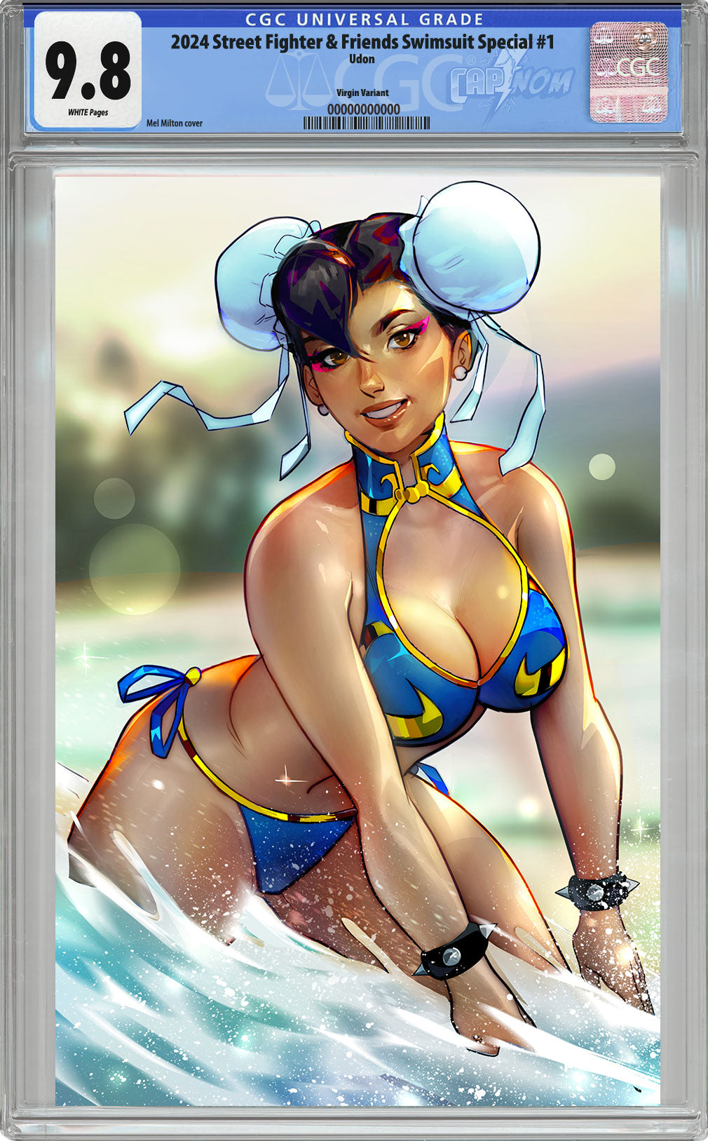 Street Fighter Swimsuit 2024 CGC 9.8 Blue Label Chung-Li Cover by Mel Milton