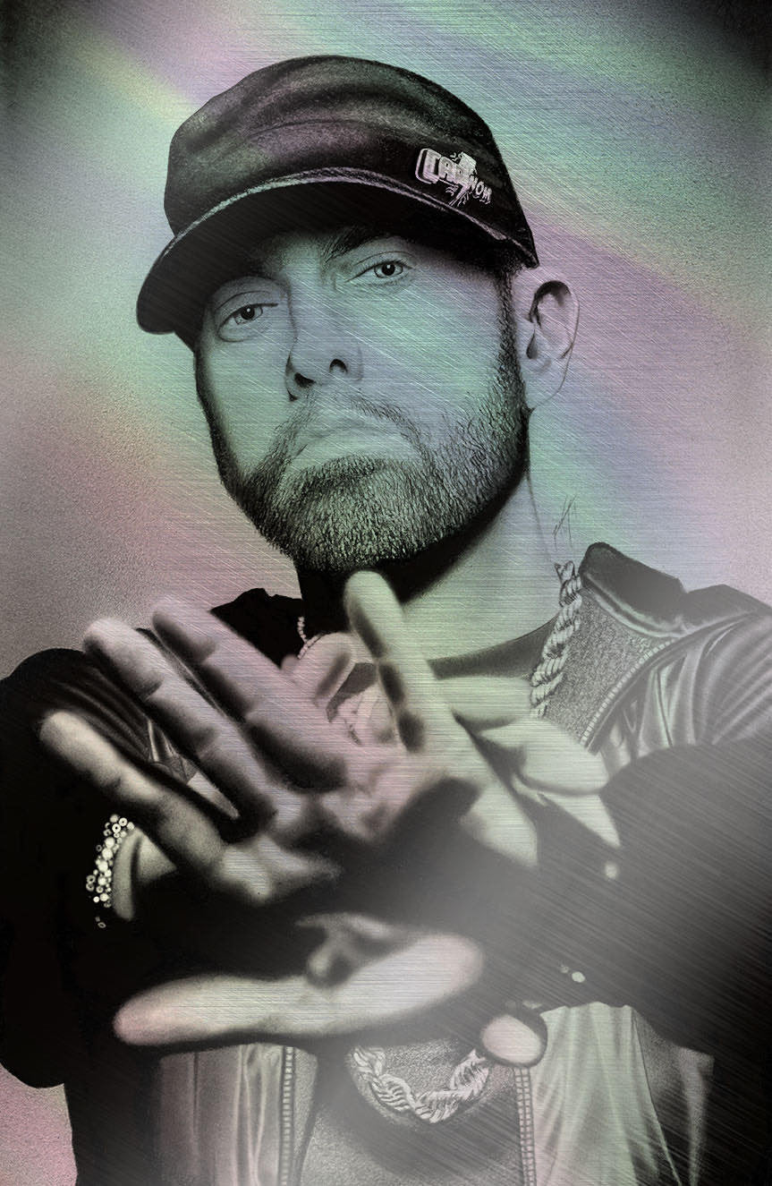 Fame: Eminem FOIL COVER BY DAVID SANCHEZ TERRIFICON EXCLUSIVE
