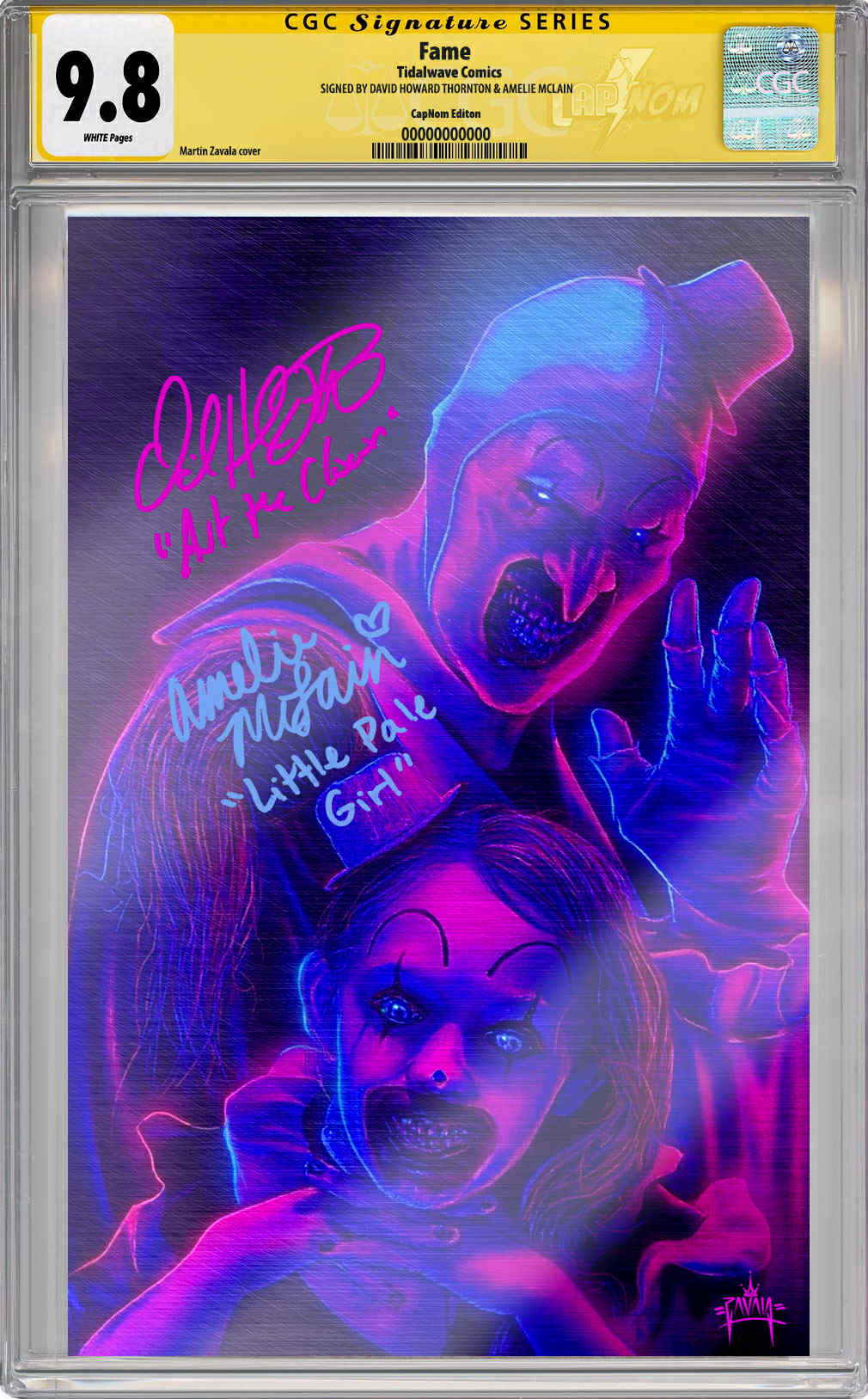 Orbit: Birth of A Slasher “Infrared Combo” Art & Pale Girl Ultimate Spot Foil Cover by Martin Zavala CGC 9.8 SIGNED BY DAVID HOWARD THORTON & AMELIE MCLAIN