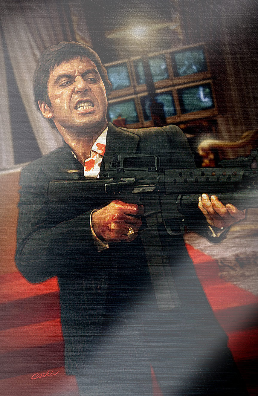 NYCC EXCLUSIVE FAME: AL PACINO “SCARFACE” Ultimate Spot Foil Virgin Cover by Rob Csiki